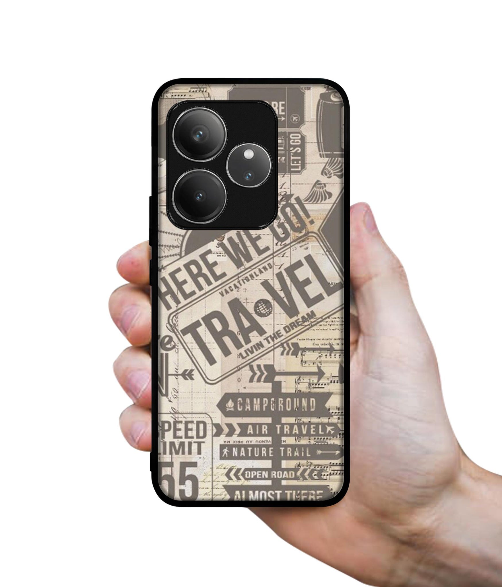 Travel Design Designer 2D Printed Back Case Cover for Realme GT 6 5G / GT 6T 5G