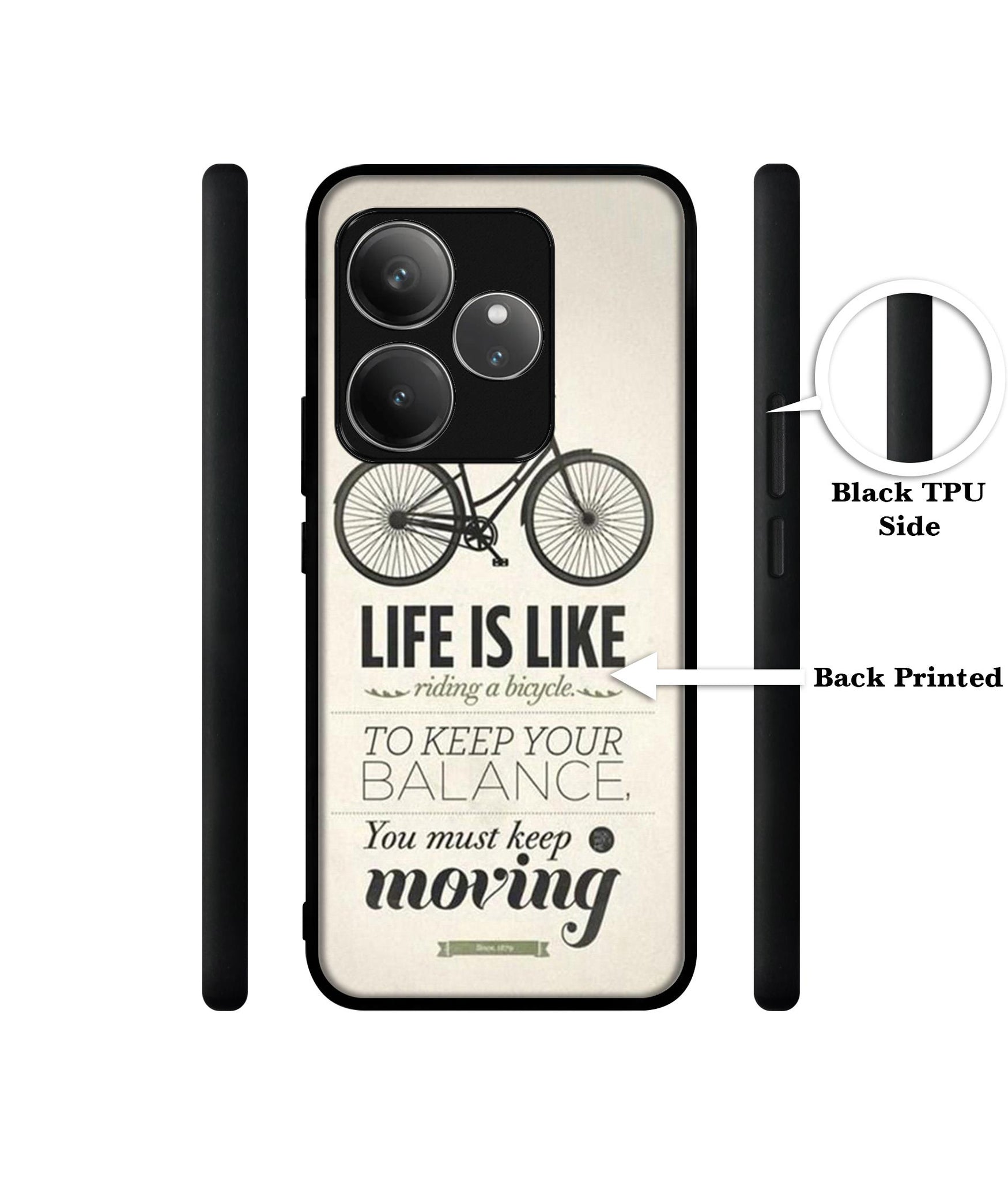 Life is Like Moving Design Designer 2D Printed Back Case Cover for Realme GT 6 5G / GT 6T 5G