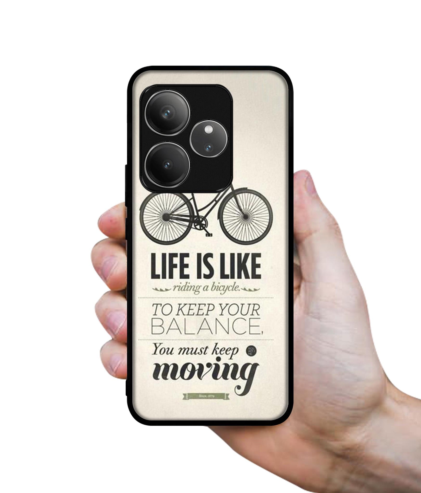 Life is Like Moving Design Designer 2D Printed Back Case Cover for Realme GT 6 5G / GT 6T 5G