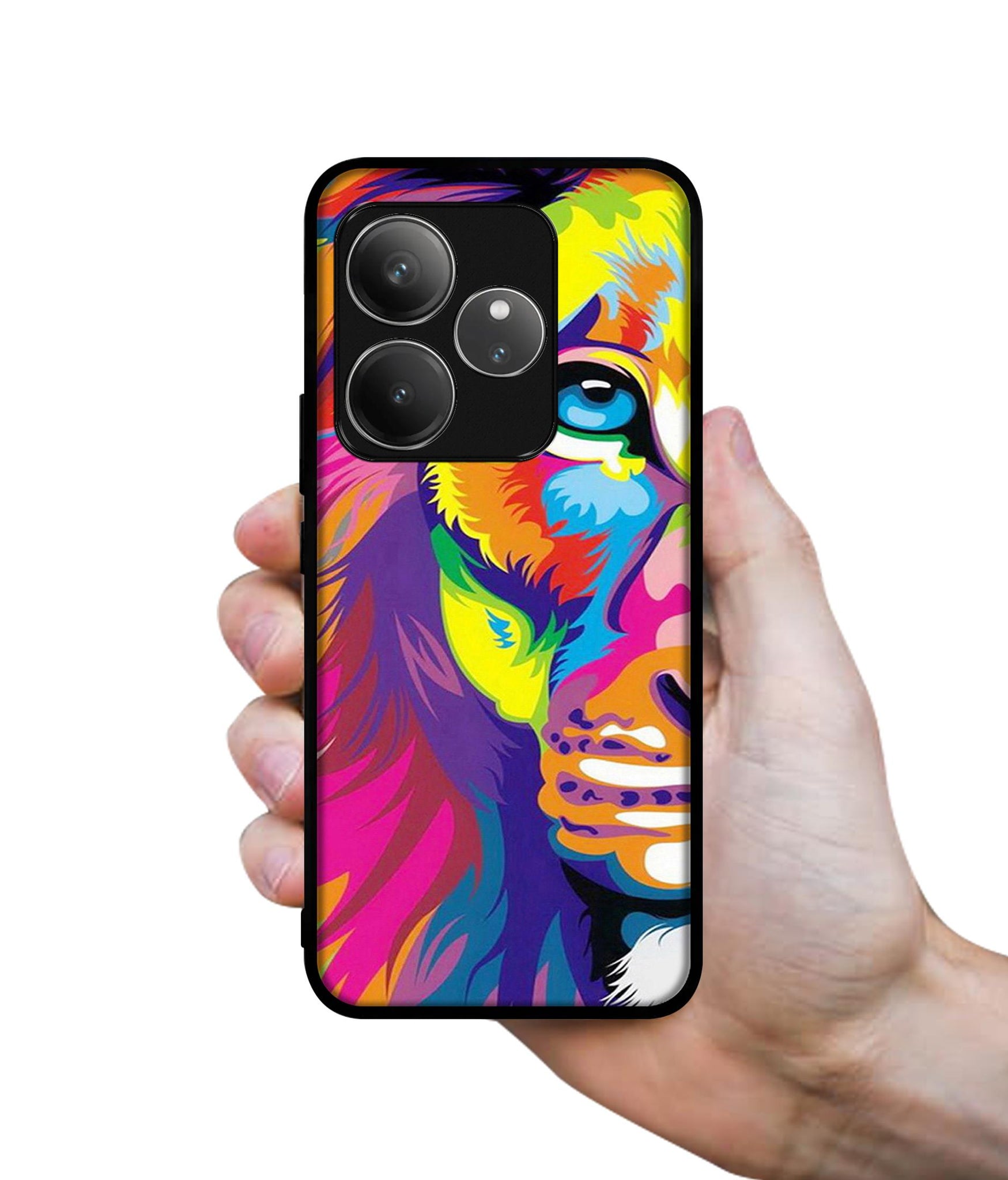Lion Design Designer 2D Printed Back Case Cover for Realme GT 6 5G / GT 6T 5G