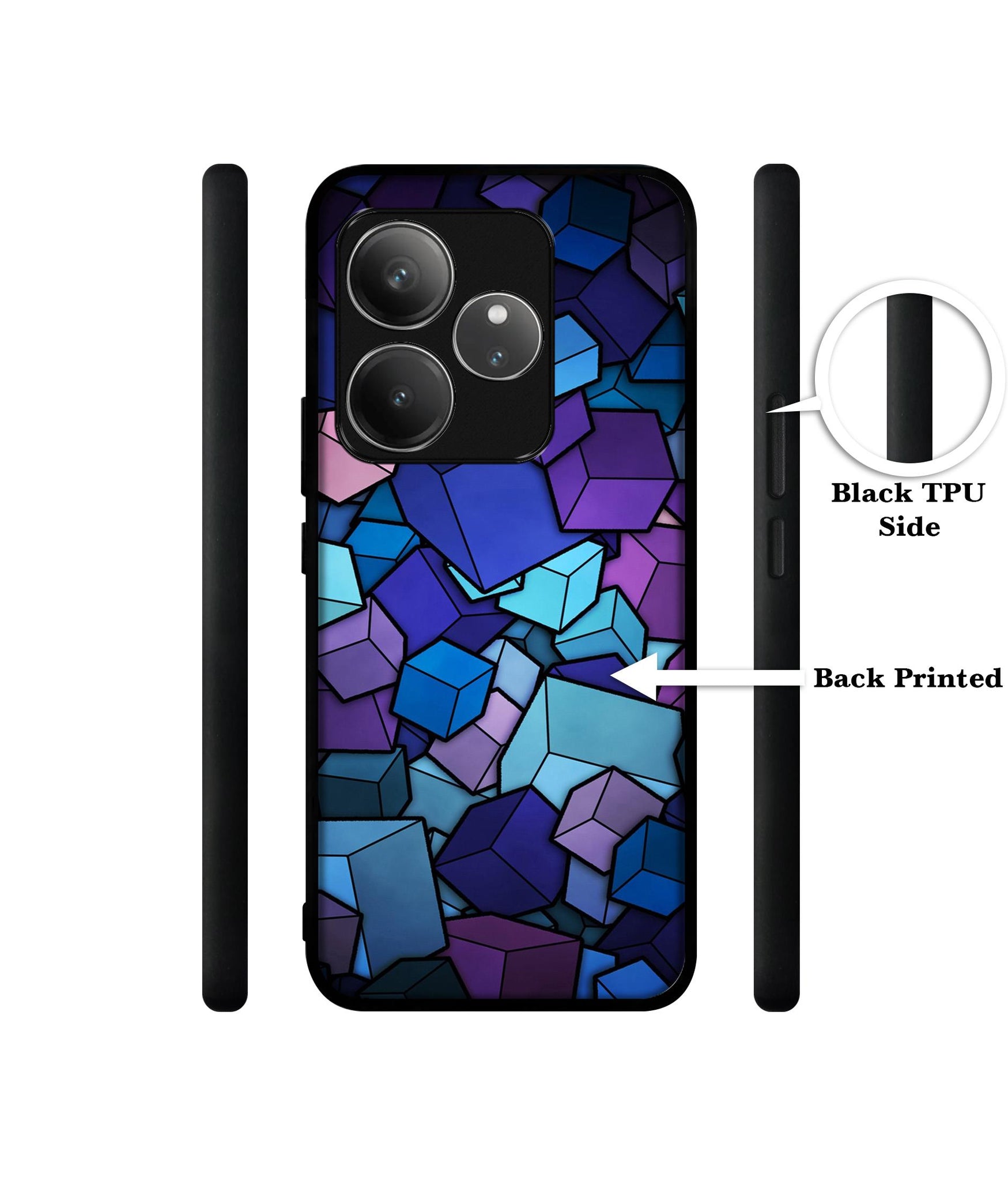 Color Box Design Designer 2D Printed Back Case Cover for Realme GT 6 5G / GT 6T 5G