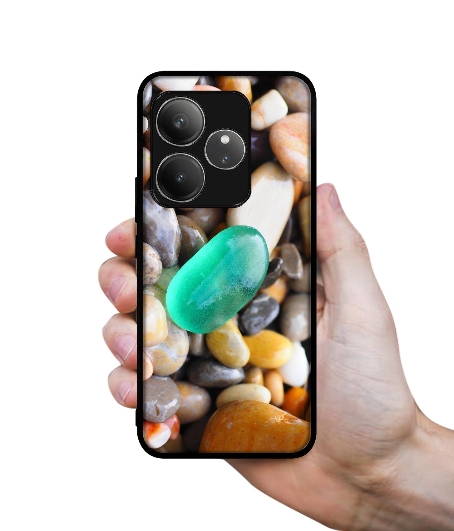 Sea Stones Design Designer 2D Printed Back Case Cover for Realme GT 6 5G / GT 6T 5G