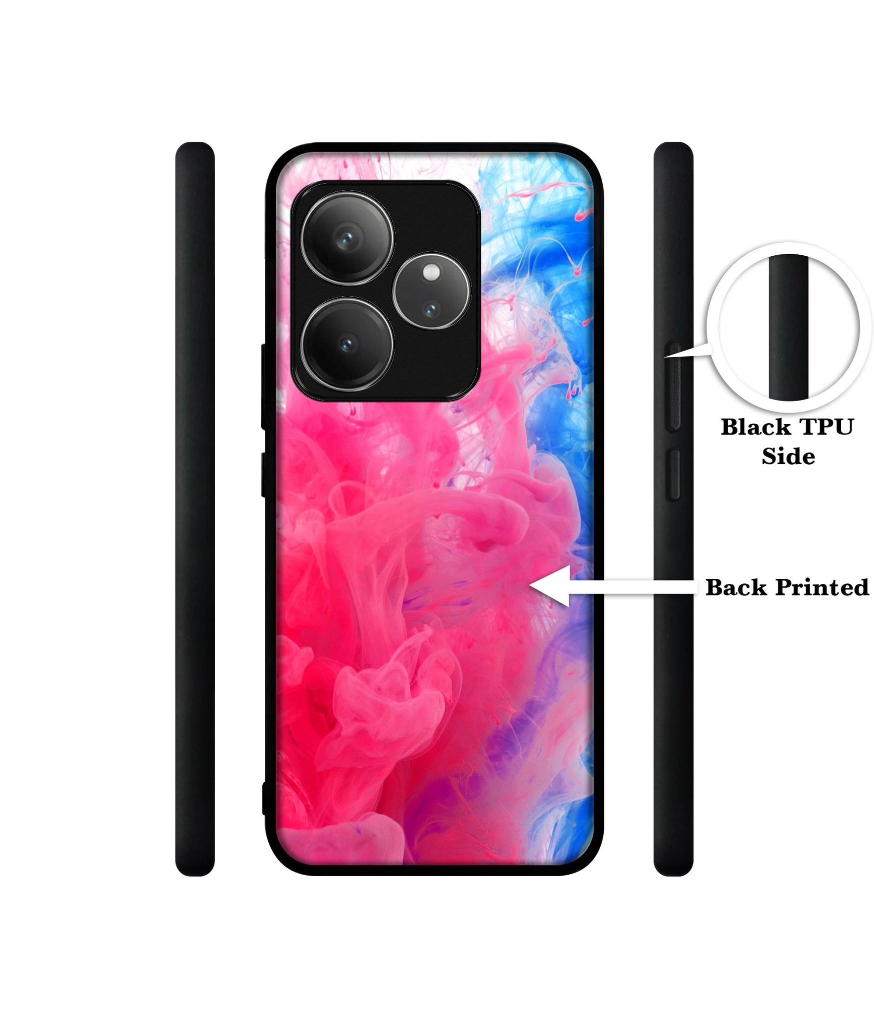 Fractal Paint Design Designer 2D Printed Back Case Cover for Realme GT 6 5G / GT 6T 5G