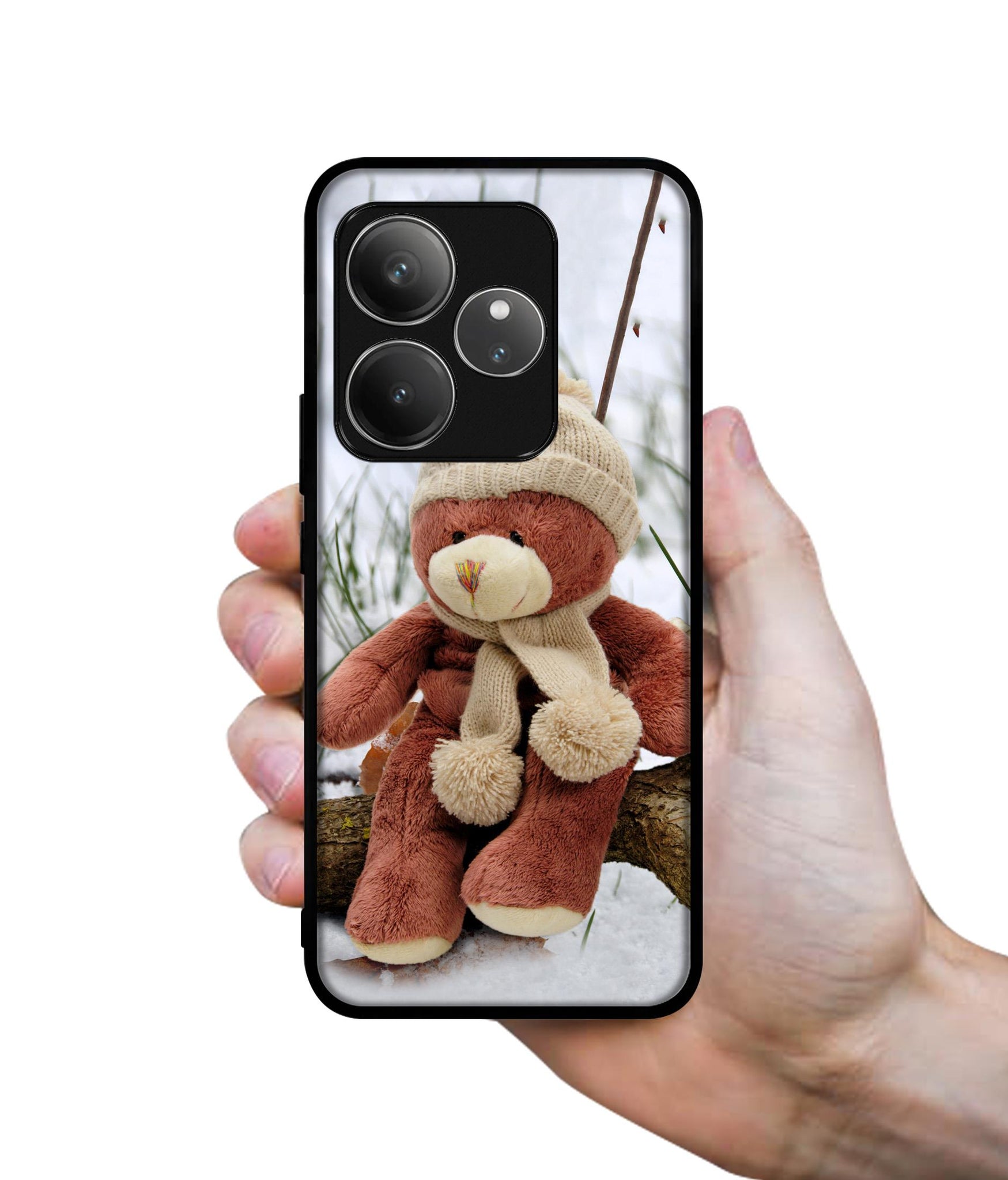 Woolen Bear Design Designer 2D Printed Back Case Cover for Realme GT 6 5G / GT 6T 5G
