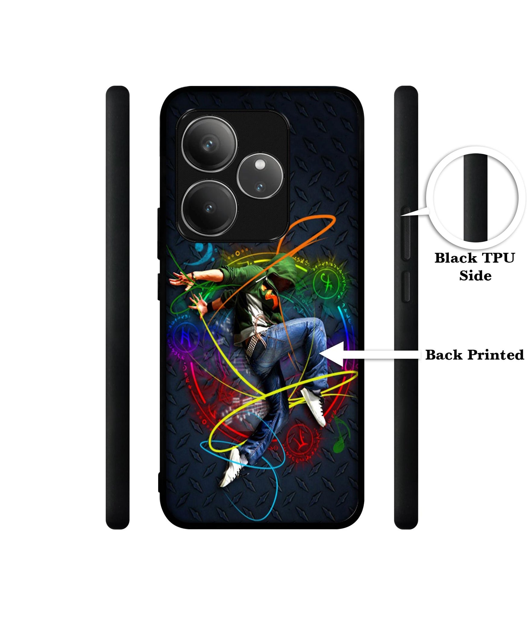 Boy With Music Design Designer 2D Printed Back Case Cover for Realme GT 6 5G / GT 6T 5G