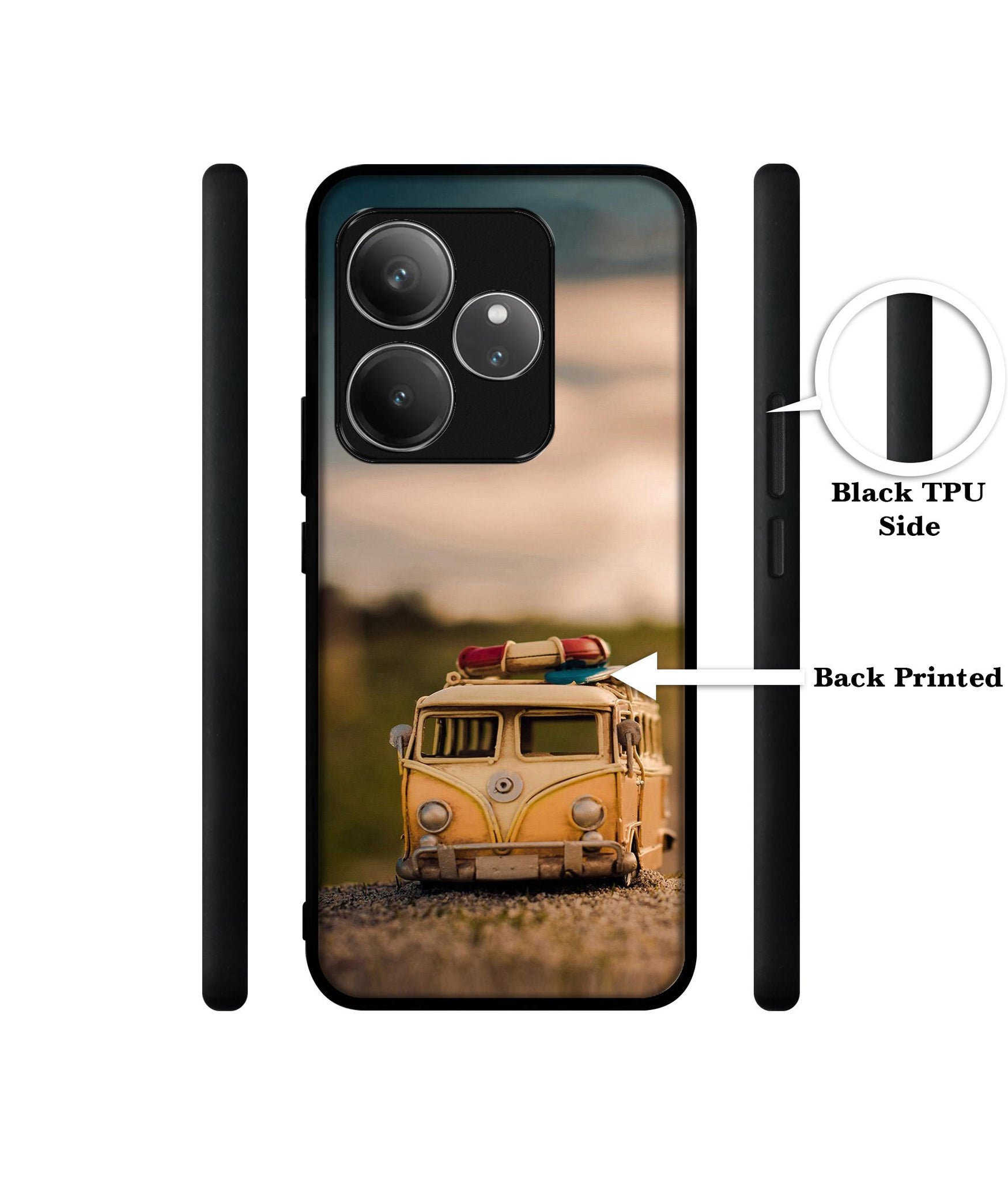 Toy Car Design Designer 2D Printed Back Case Cover for Realme GT 6 5G / GT 6T 5G