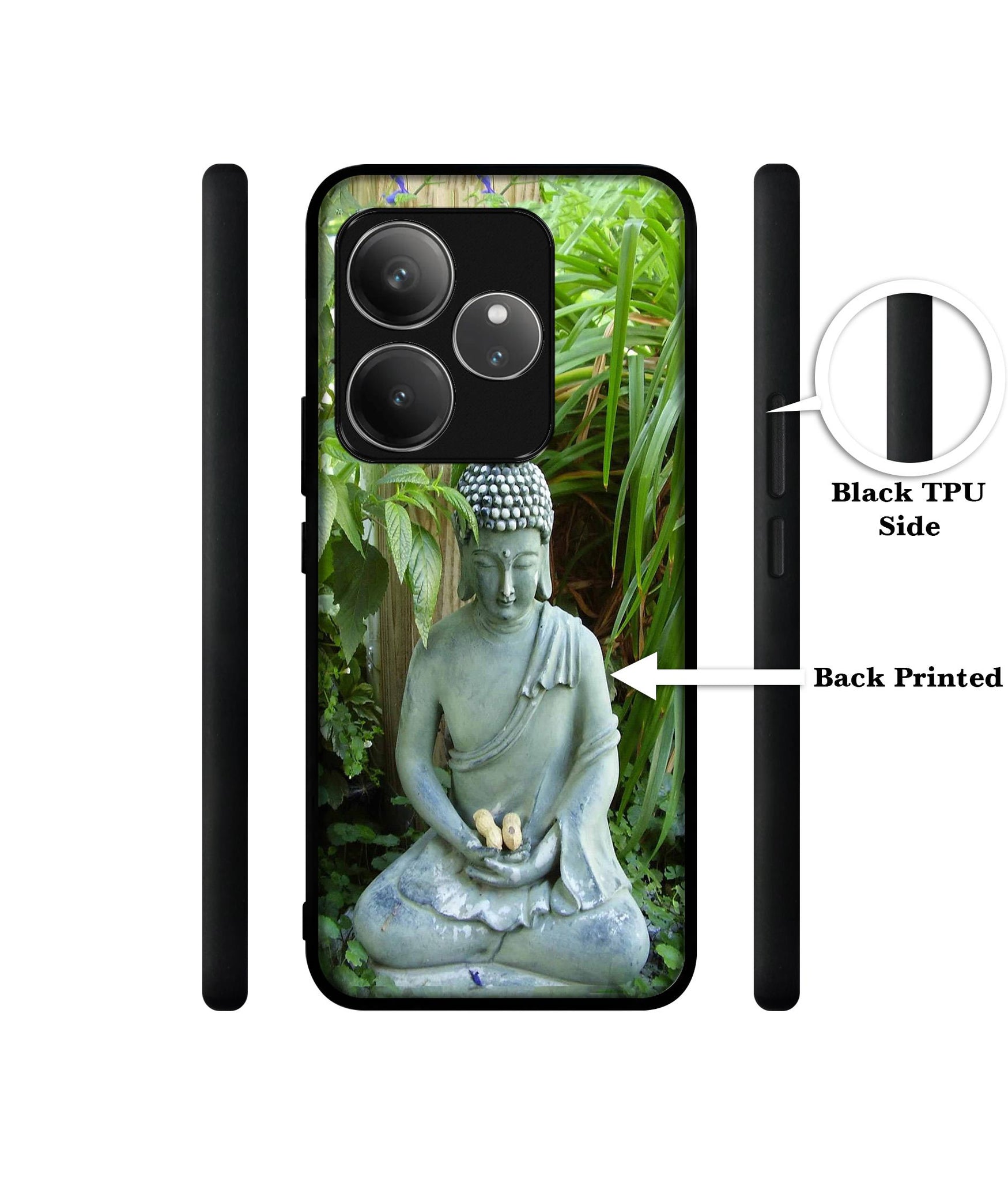 Buddhism Design Designer 2D Printed Back Case Cover for Realme GT 6 5G / GT 6T 5G