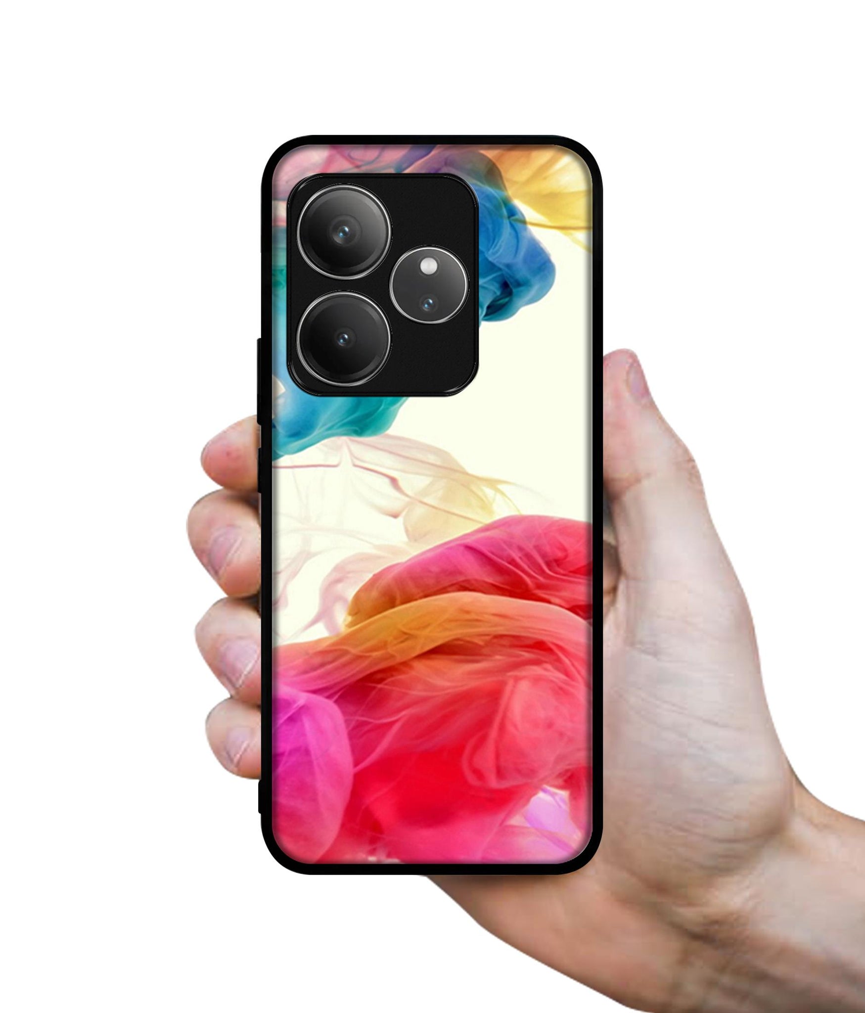 Colored Smoke Design Designer 2D Printed Back Case Cover for Realme GT 6 5G / GT 6T 5G