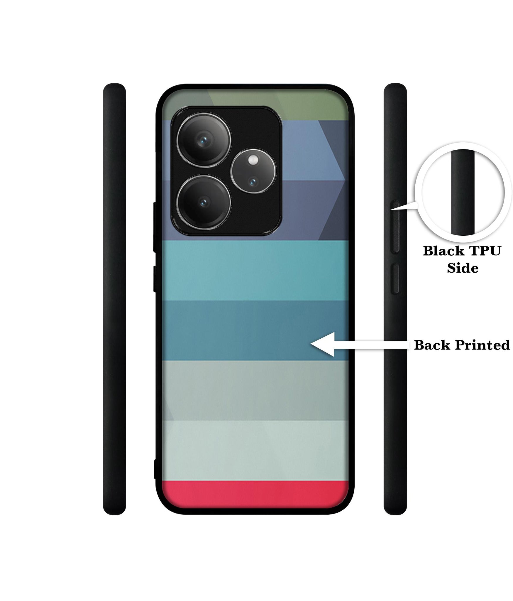 Colorful Lines Design Designer 2D Printed Back Case Cover for Realme GT 6 5G / GT 6T 5G