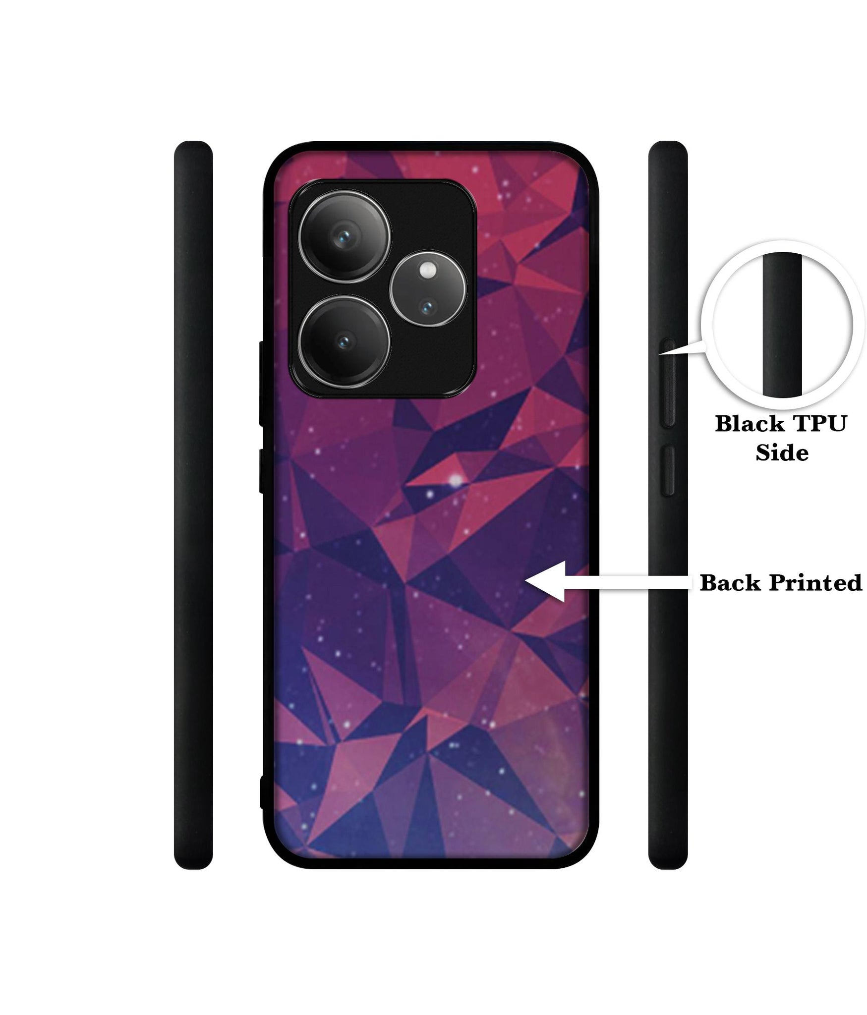 Bad Color Shape Design Designer 2D Printed Back Case Cover for Realme GT 6 5G / GT 6T 5G