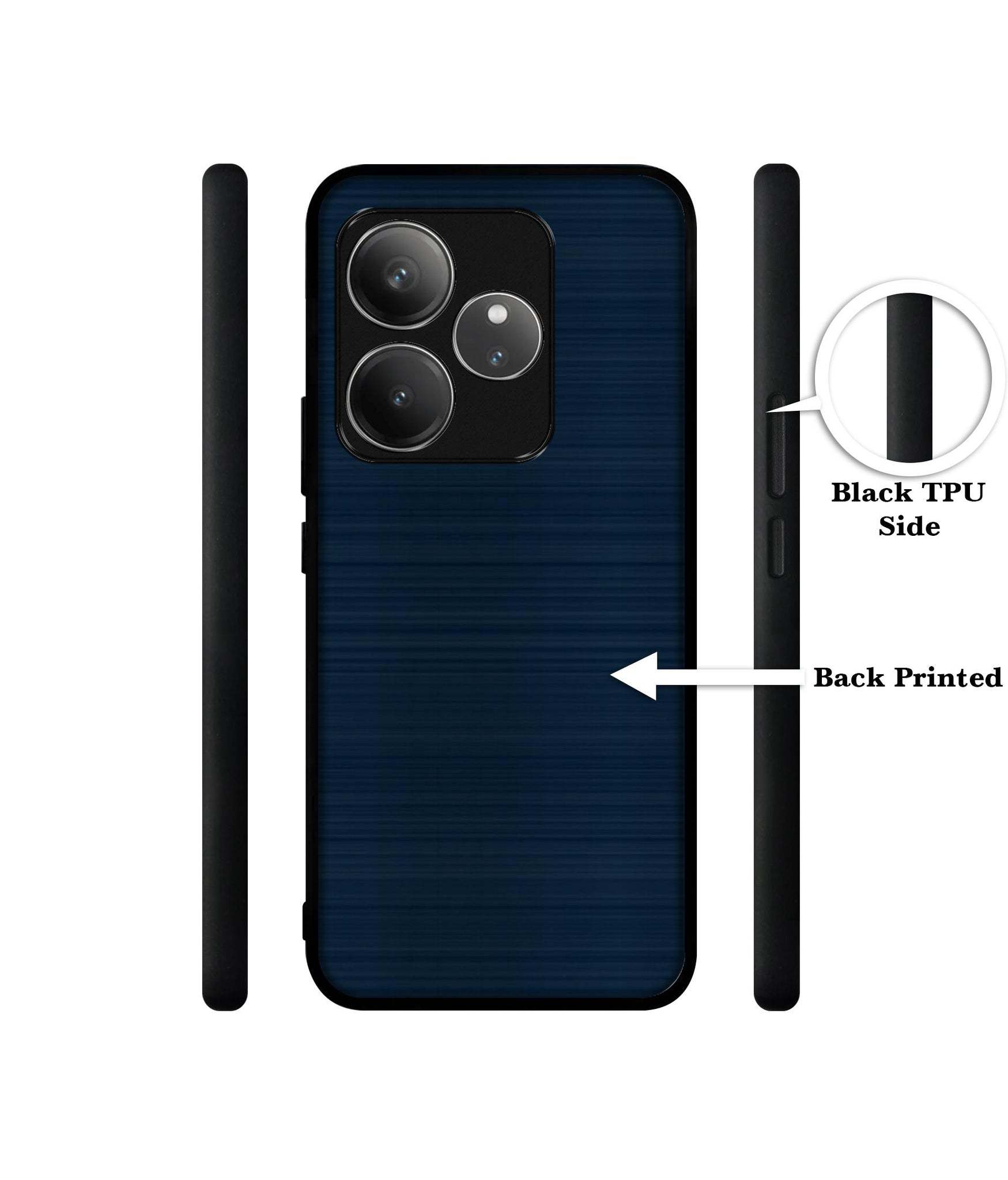 Blue Line Design Designer 2D Printed Back Case Cover for Realme GT 6 5G / GT 6T 5G