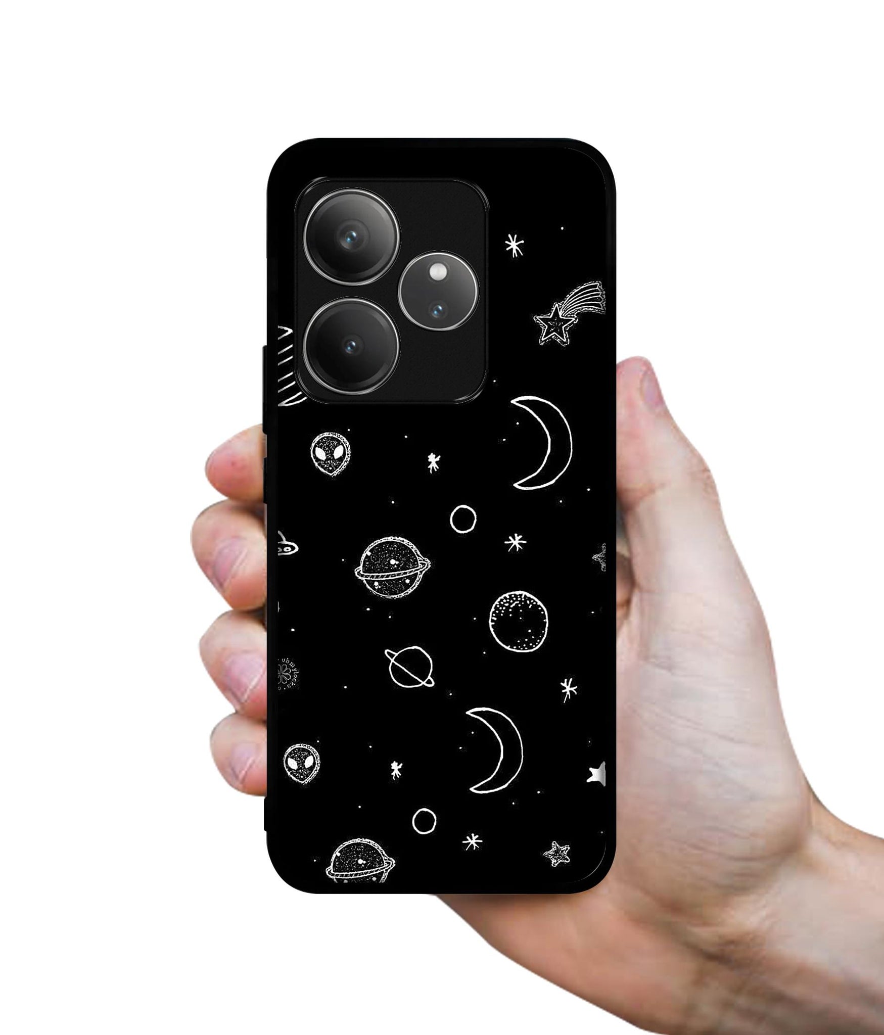 Space Stars Universe Design Designer 2D Printed Back Case Cover for Realme GT 6 5G / GT 6T 5G