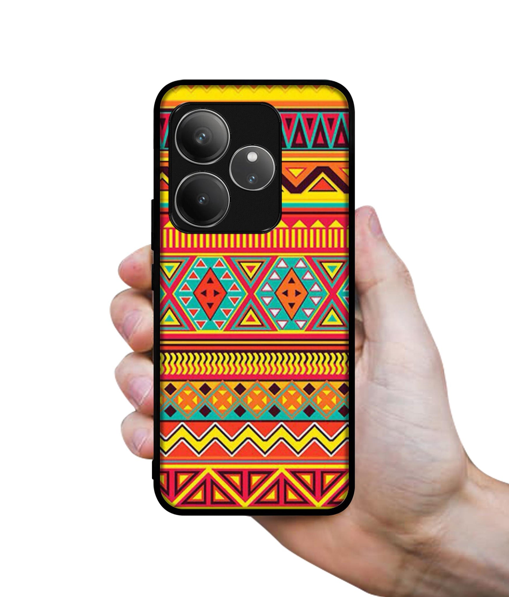 Artistic Rangoli Design Designer 2D Printed Back Case Cover for Realme GT 6 5G / GT 6T 5G