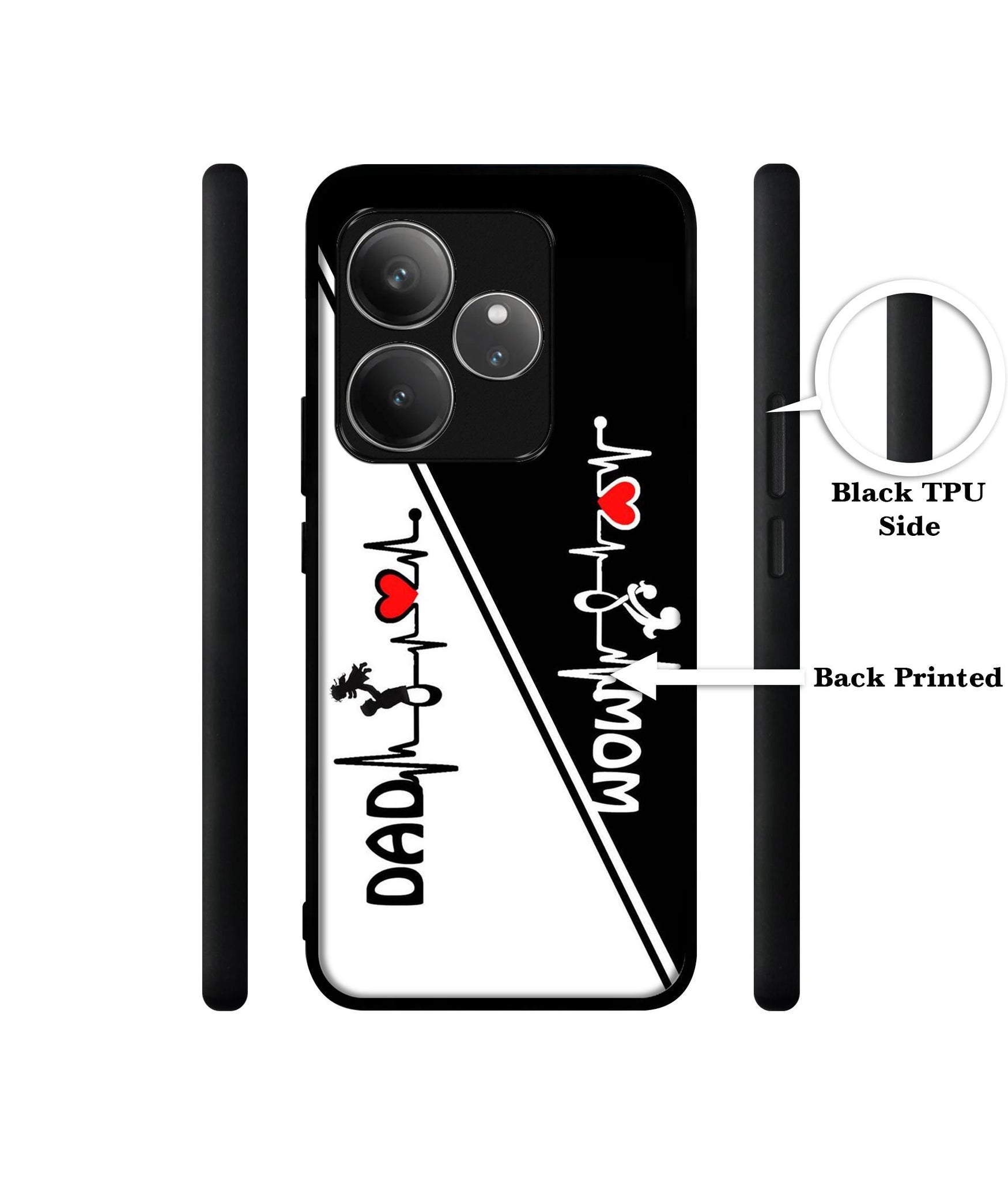 Mom and Dad Lover Design Designer 2D Printed Back Case Cover for Realme GT 6 5G / GT 6T 5G