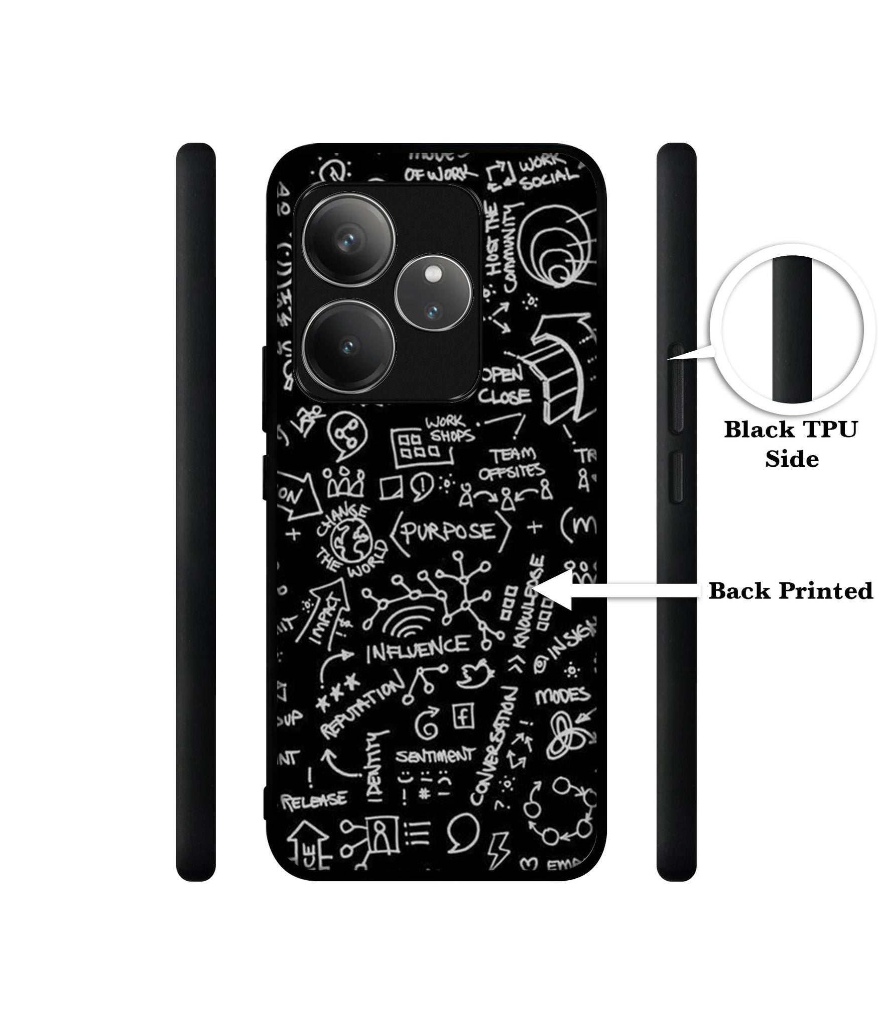 Formulas Design Designer 2D Printed Back Case Cover for Realme GT 6 5G / GT 6T 5G