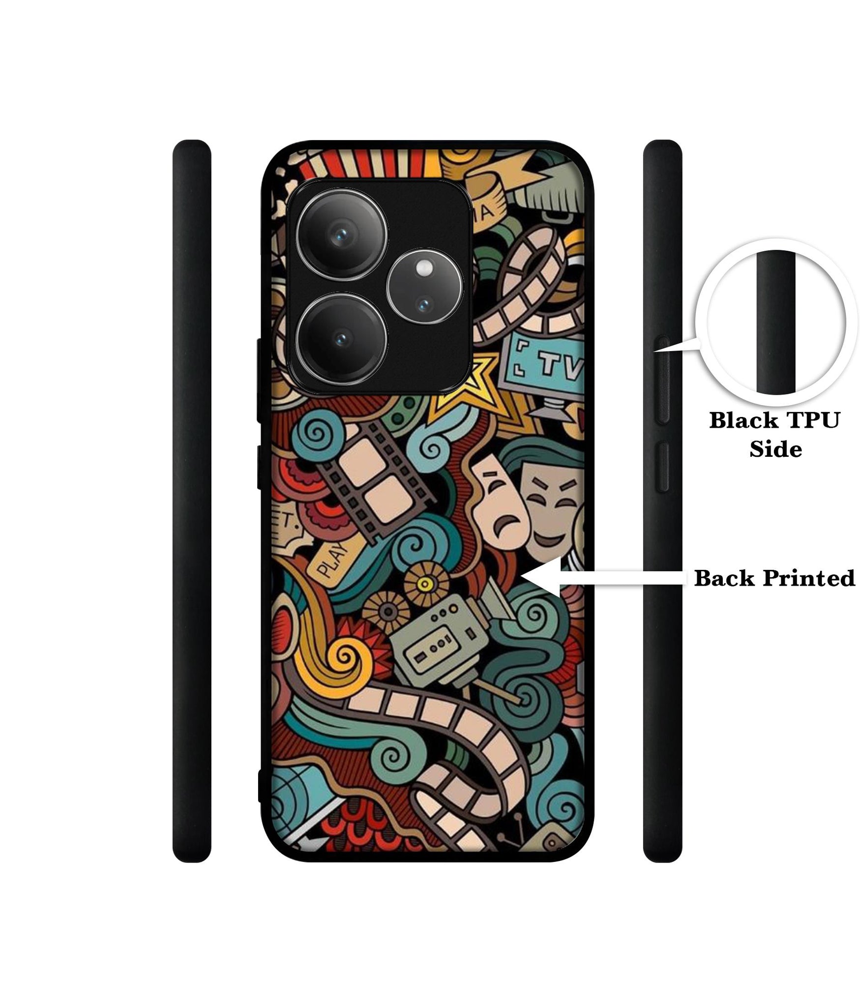 Movies Design Designer 2D Printed Back Case Cover for Realme GT 6 5G / GT 6T 5G