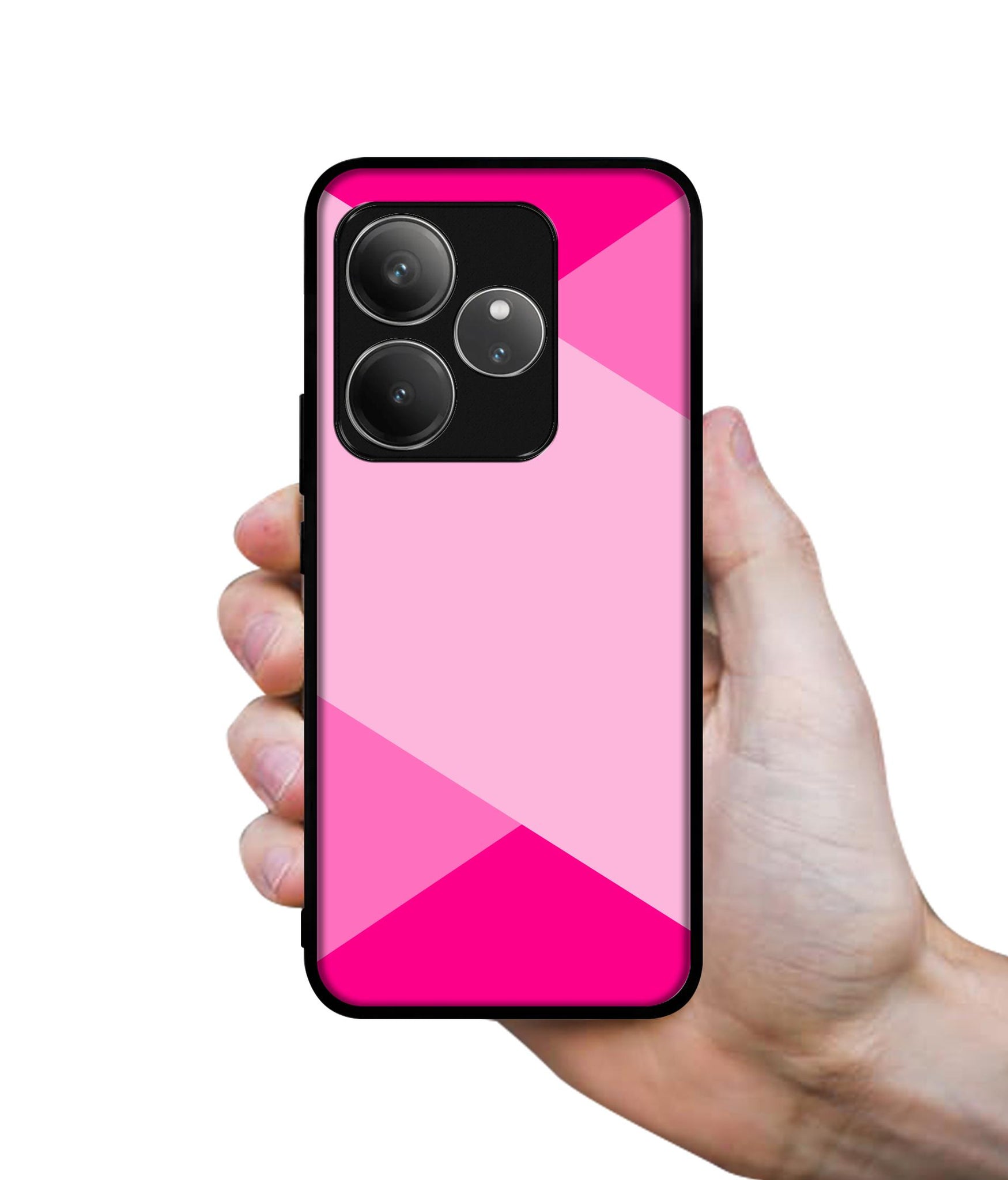 Pink Cross Vector Design Designer 2D Printed Back Case Cover for Realme GT 6 5G / GT 6T 5G