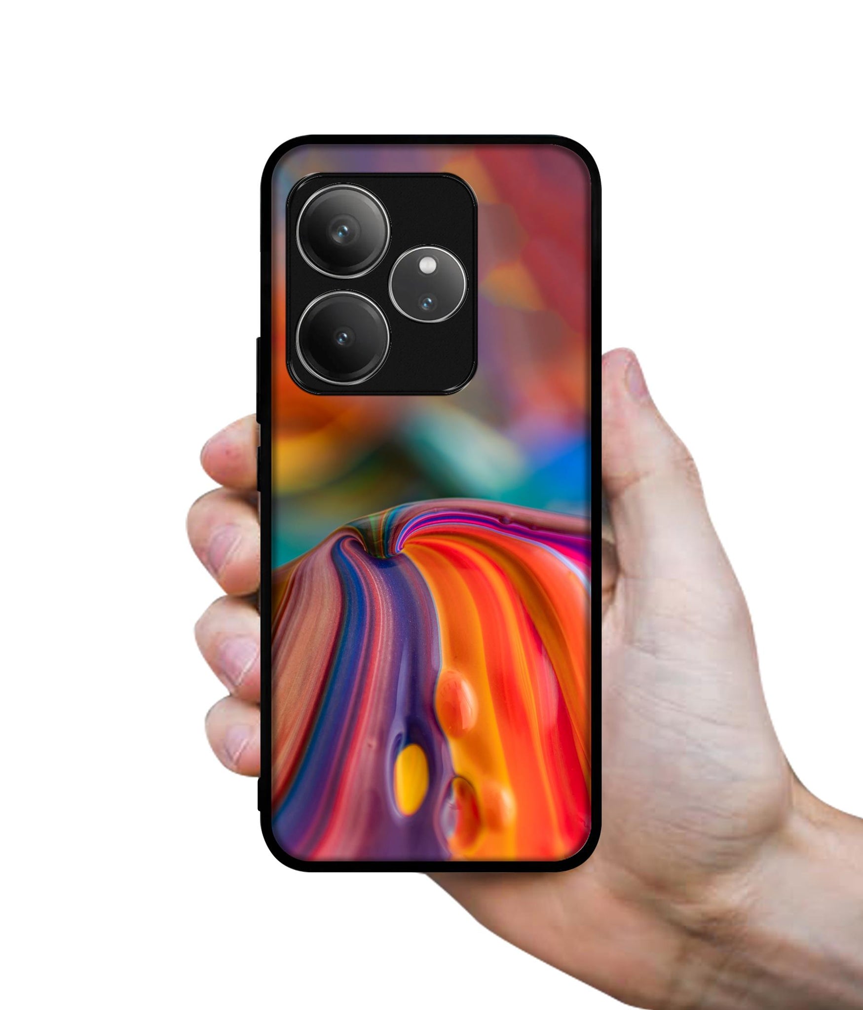 Rainbow Colors Designer 2D Printed Back Case Cover for Realme GT 6 5G / GT 6T 5G