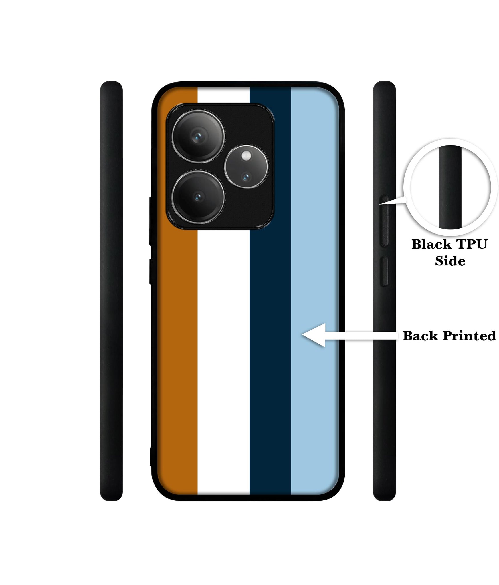 Color Stripes Design Designer 2D Printed Back Case Cover for Realme GT 6 5G / GT 6T 5G