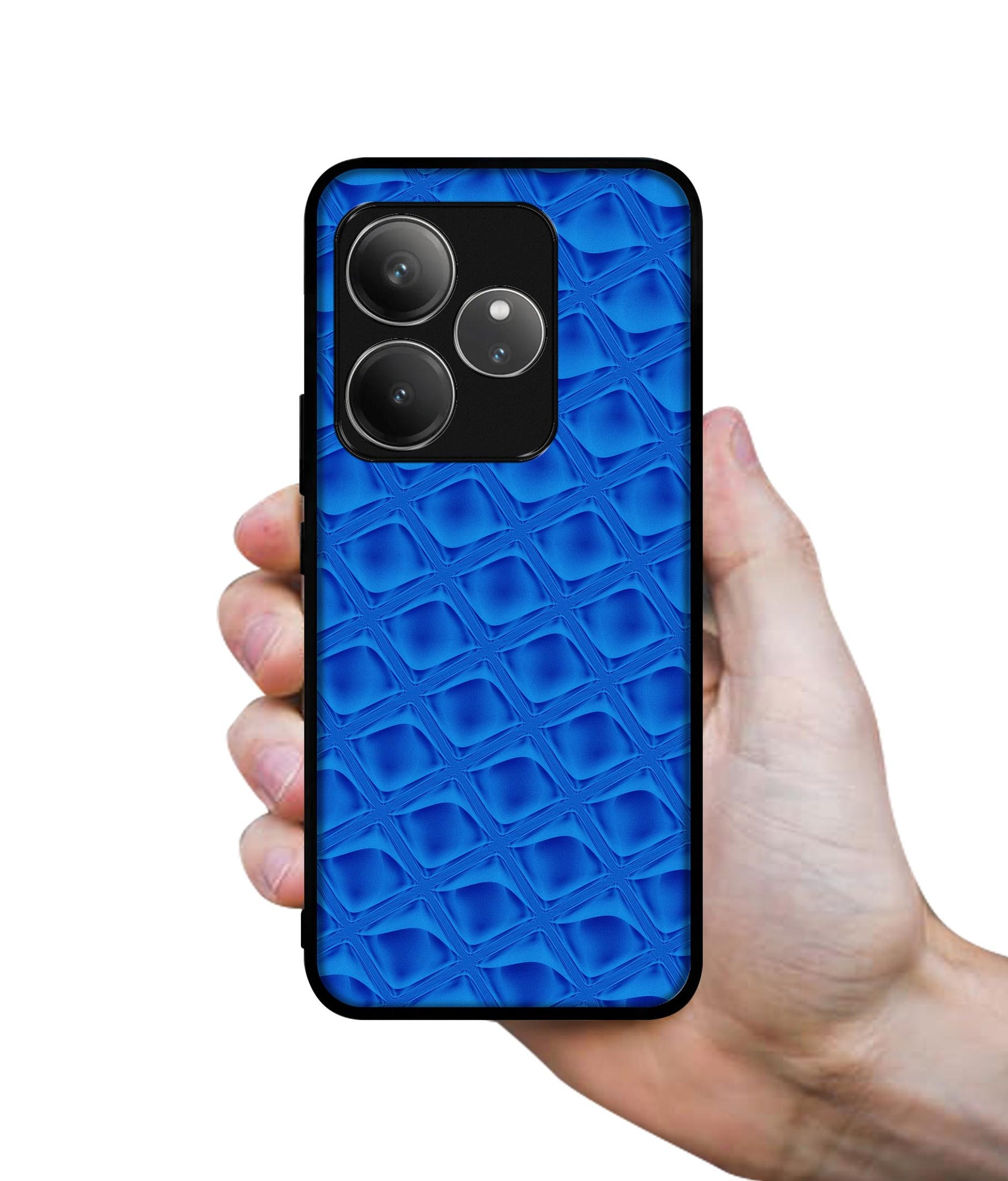Blue Diamond Design Designer 2D Printed Back Case Cover for Realme GT 6 5G / GT 6T 5G