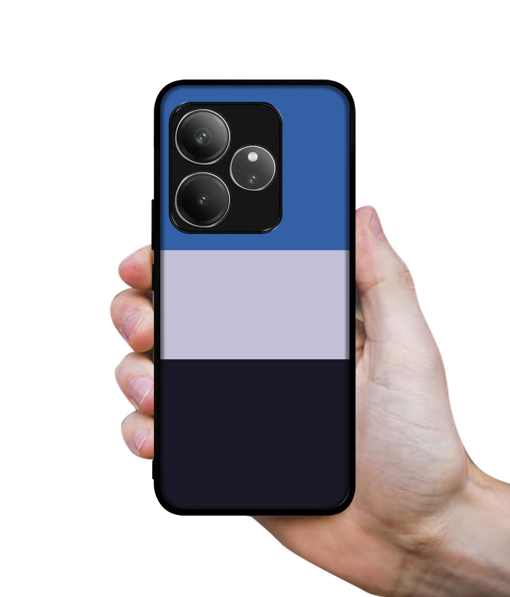 Three Color Stripes Design Designer 2D Printed Back Case Cover for Realme GT 6 5G / GT 6T 5G