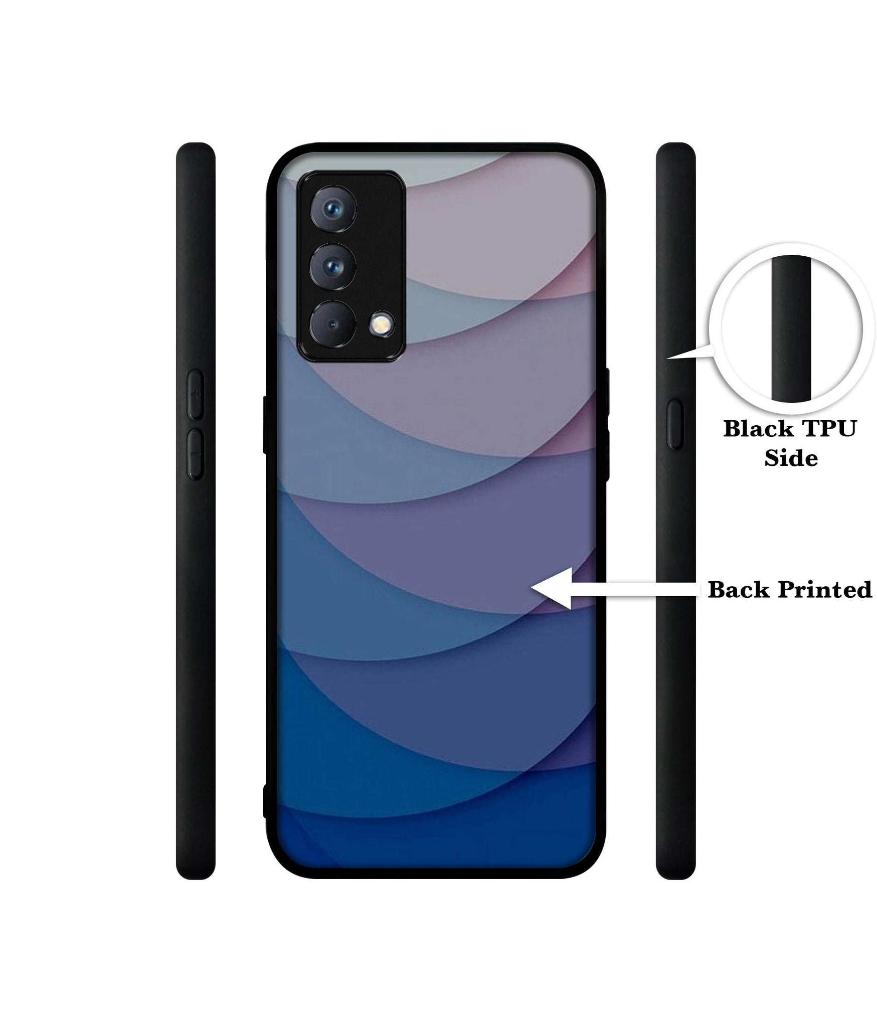 Waves Pattern Print Design Designer 2D Printed Back Case Cover for Realme GT Master Edition 5G