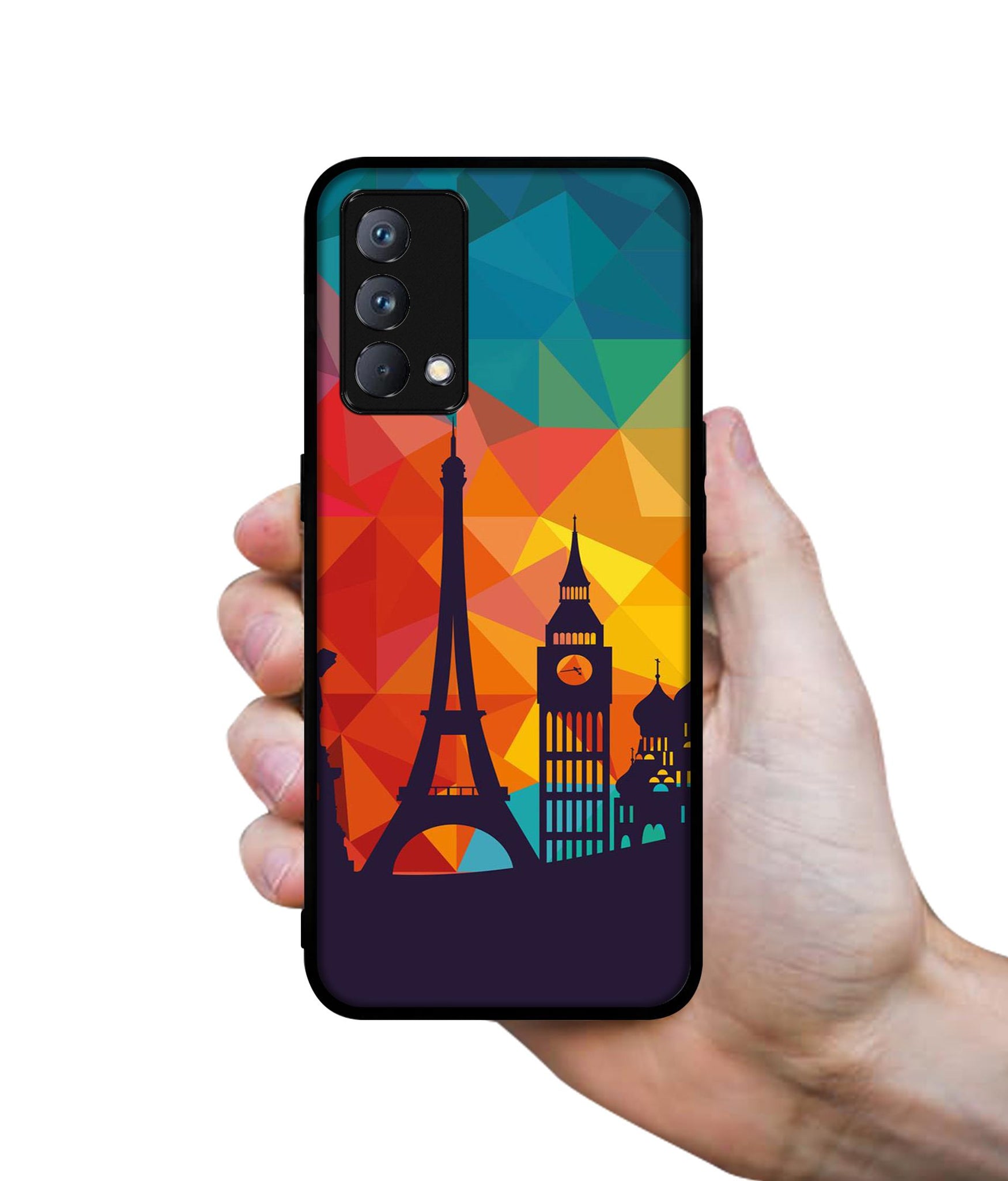 Colored Paris Design Designer 2D Printed Back Case Cover for Realme GT Master Edition 5G
