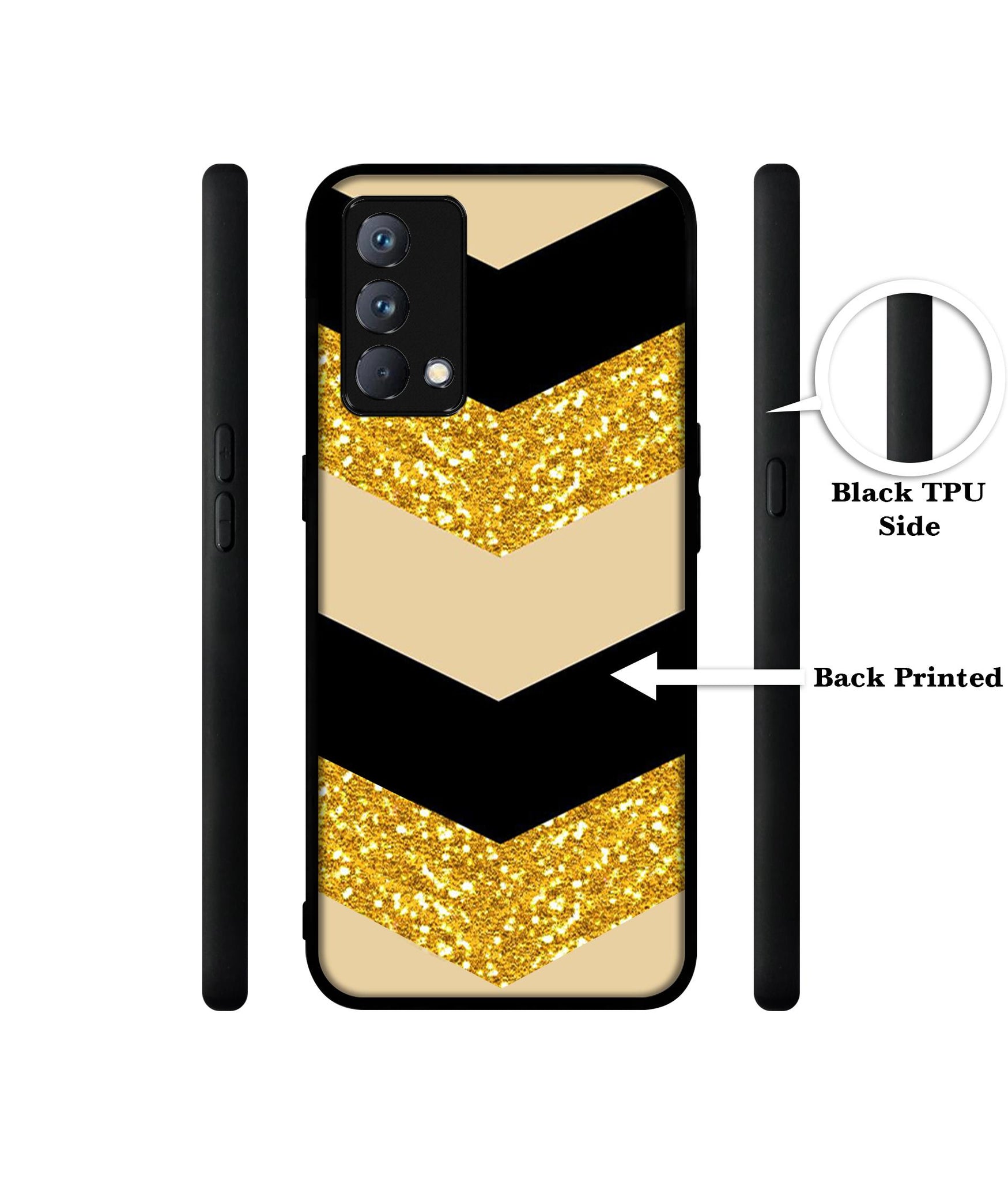 Black & Gold Design Designer 2D Printed Back Case Cover for Realme GT Master Edition 5G