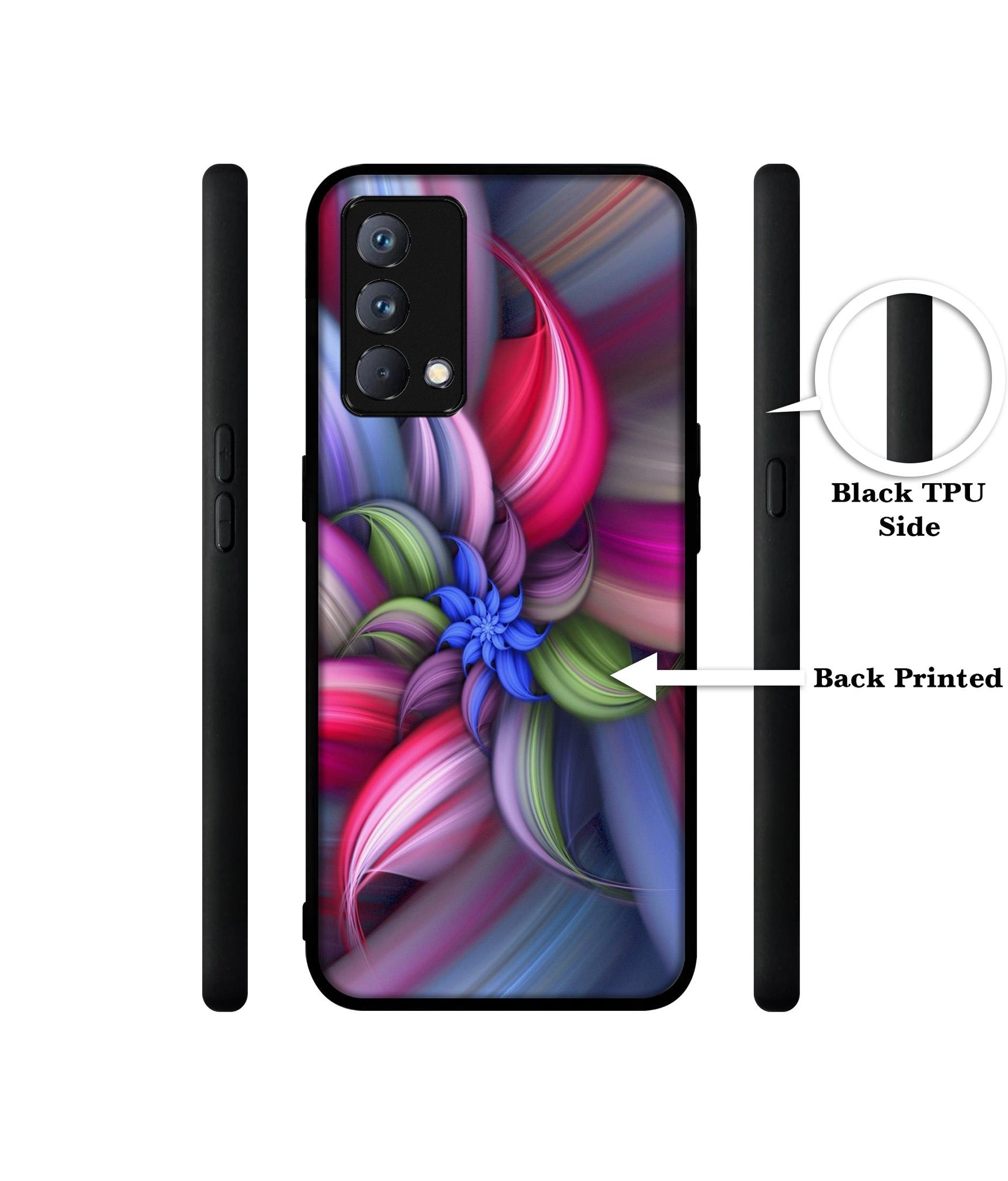 Colorful Flower Design Designer 2D Printed Back Case Cover for Realme GT Master Edition 5G