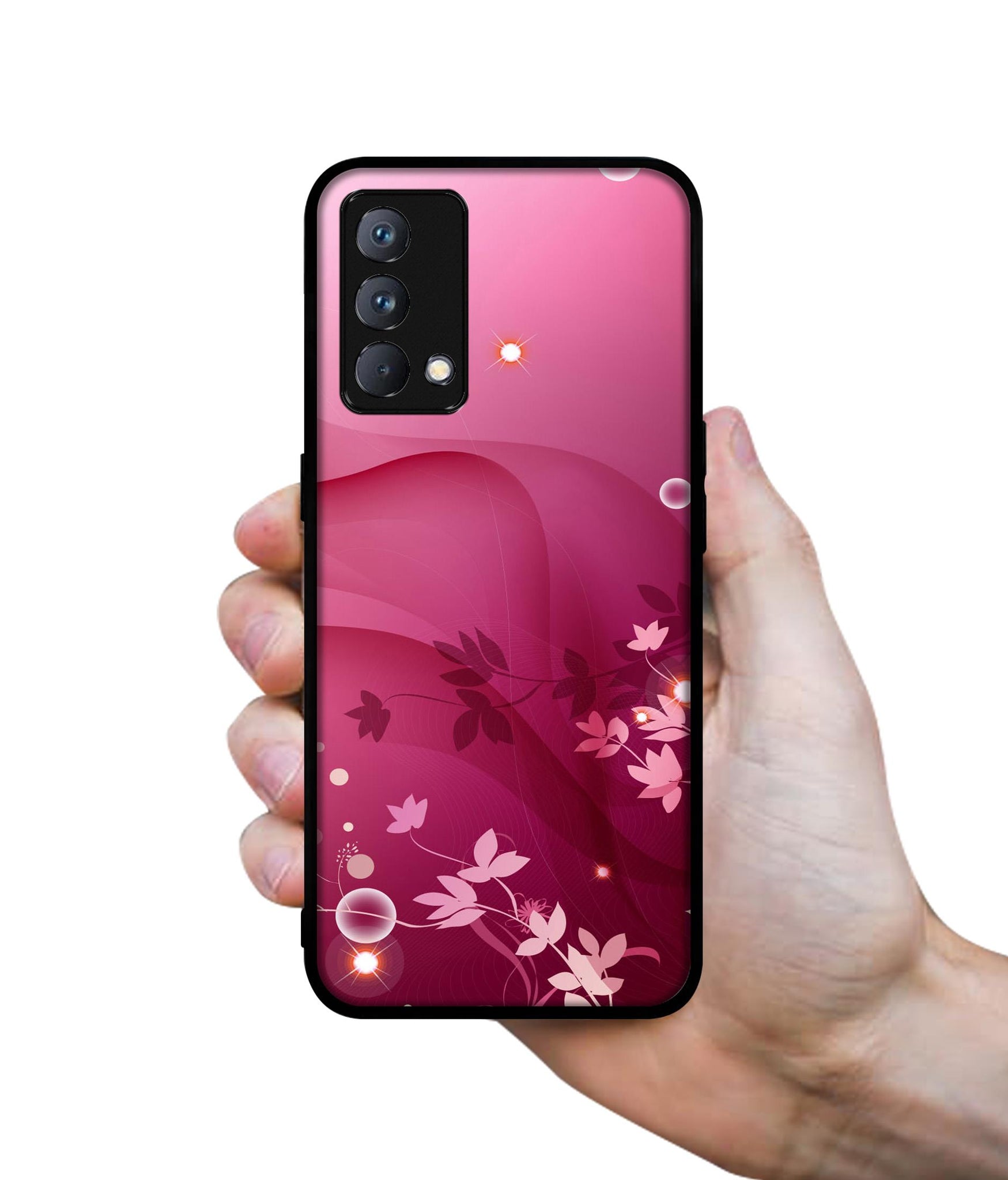 Pink Abstract Design Designer 2D Printed Back Case Cover for Realme GT Master Edition 5G