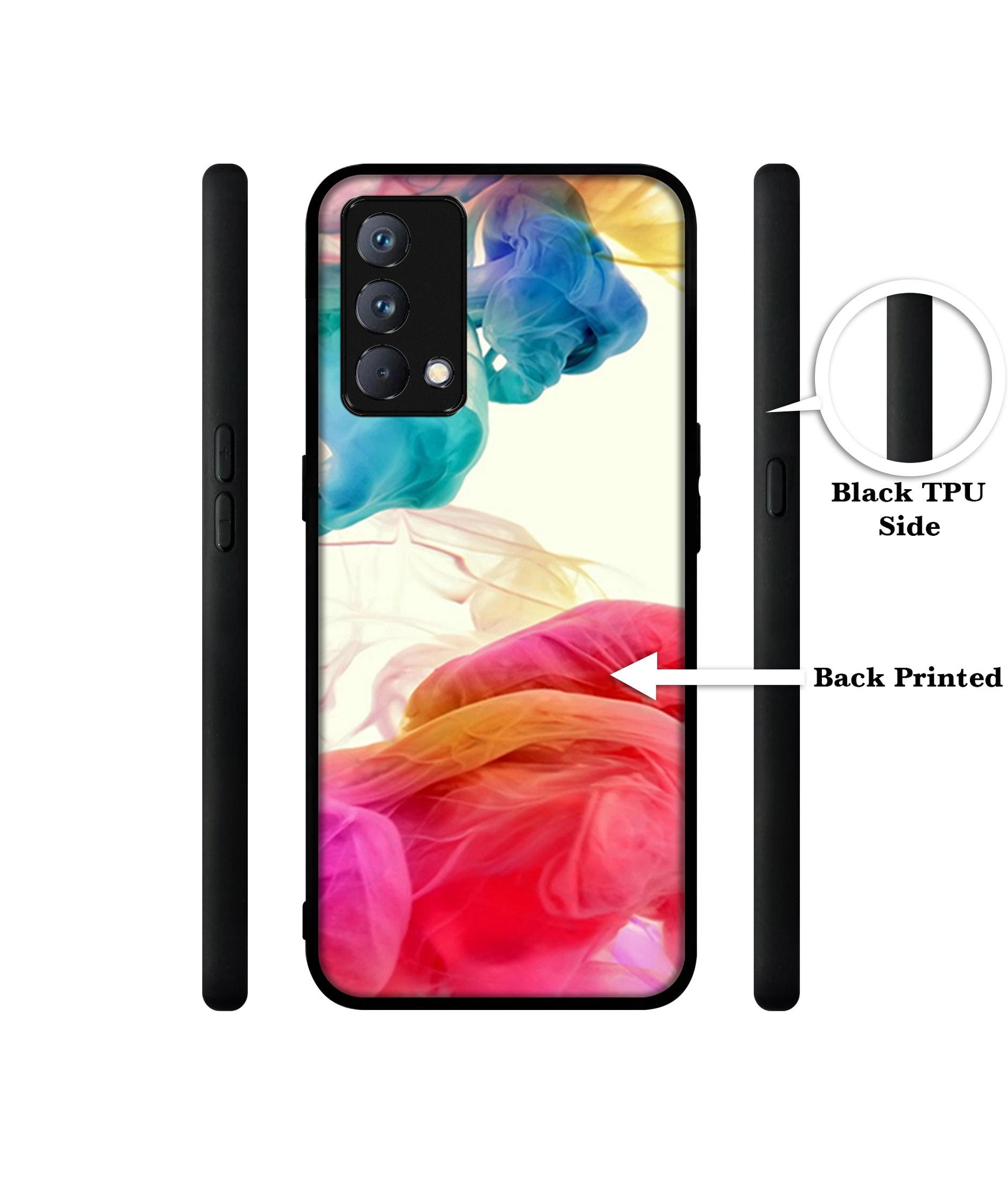 Colored Smoke Design Designer 2D Printed Back Case Cover for Realme GT Master Edition 5G