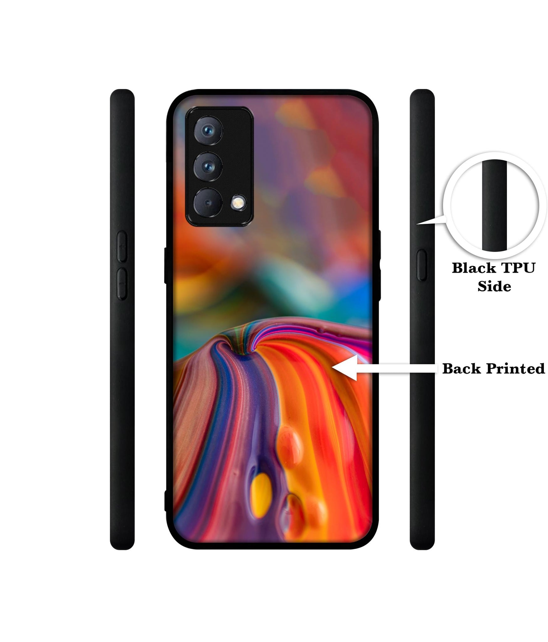 Rainbow Colors Designer 2D Printed Back Case Cover for Realme GT Master Edition 5G