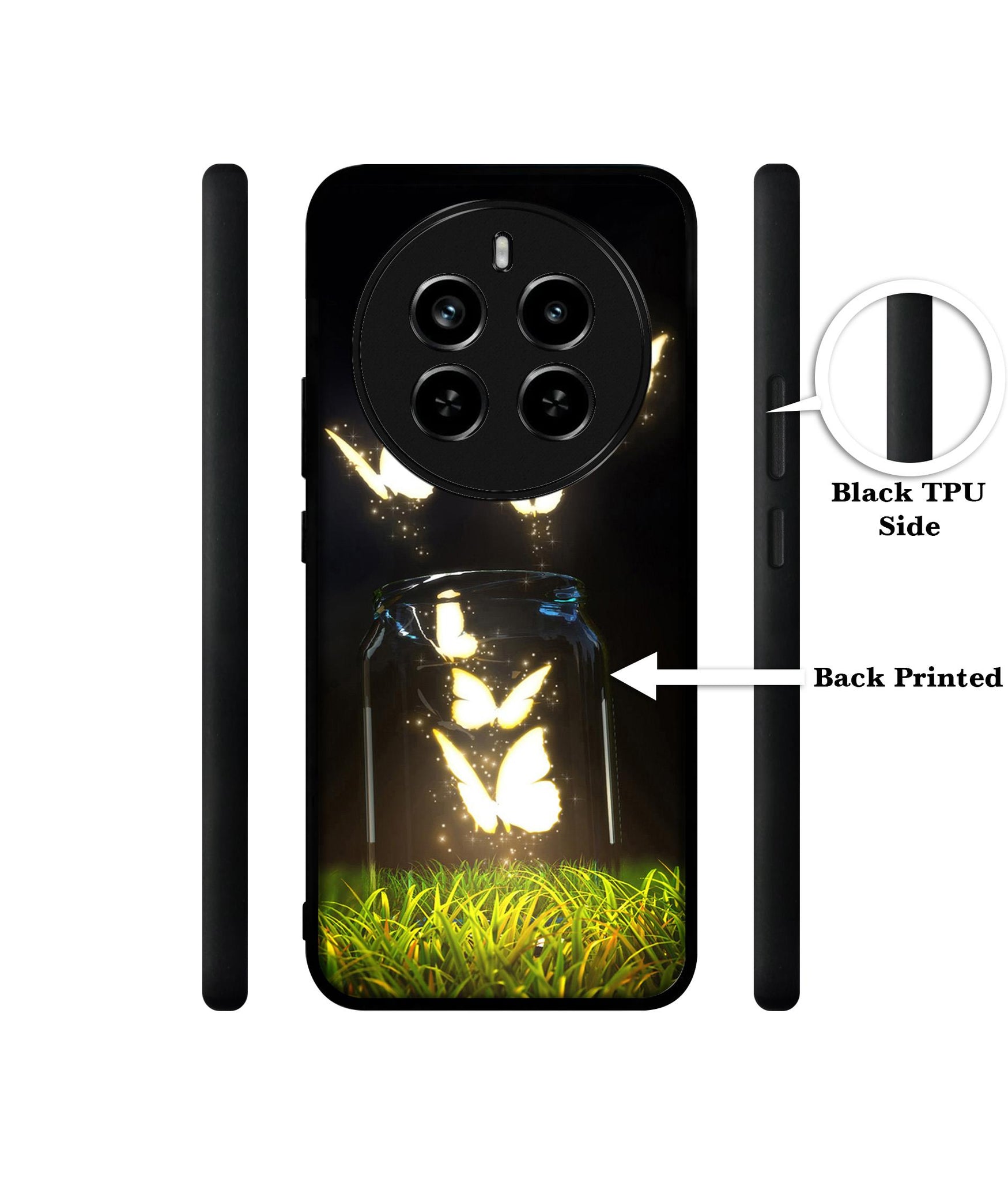 Butterfly Design Designer 2D Printed Back Case Cover for Realme P1 Pro 5G / 12 Pro 5G / 12 Pro Plus 5G