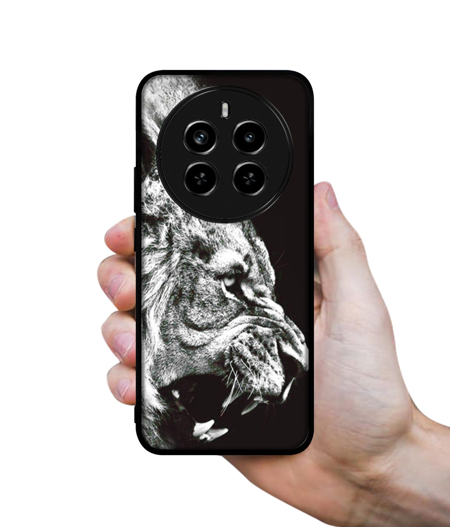 Angry Lion Design Designer 2D Printed Back Case Cover for Realme P1 Pro 5G / 12 Pro 5G / 12 Pro Plus 5G