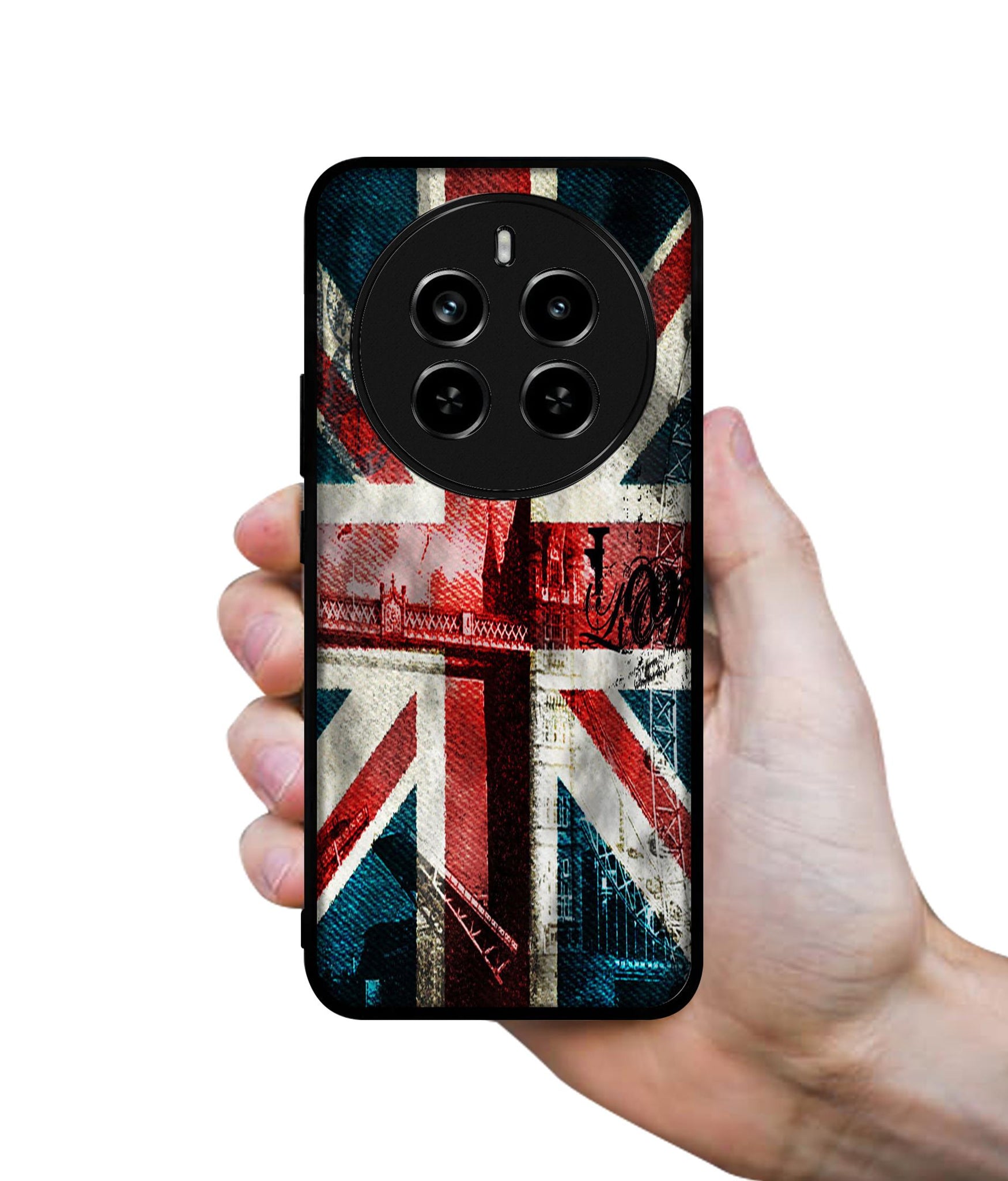 London Flag wallpaper Design Designer 2D Printed Back Case Cover for Realme P1 Pro 5G / 12 Pro 5G / 12 Pro Plus 5G