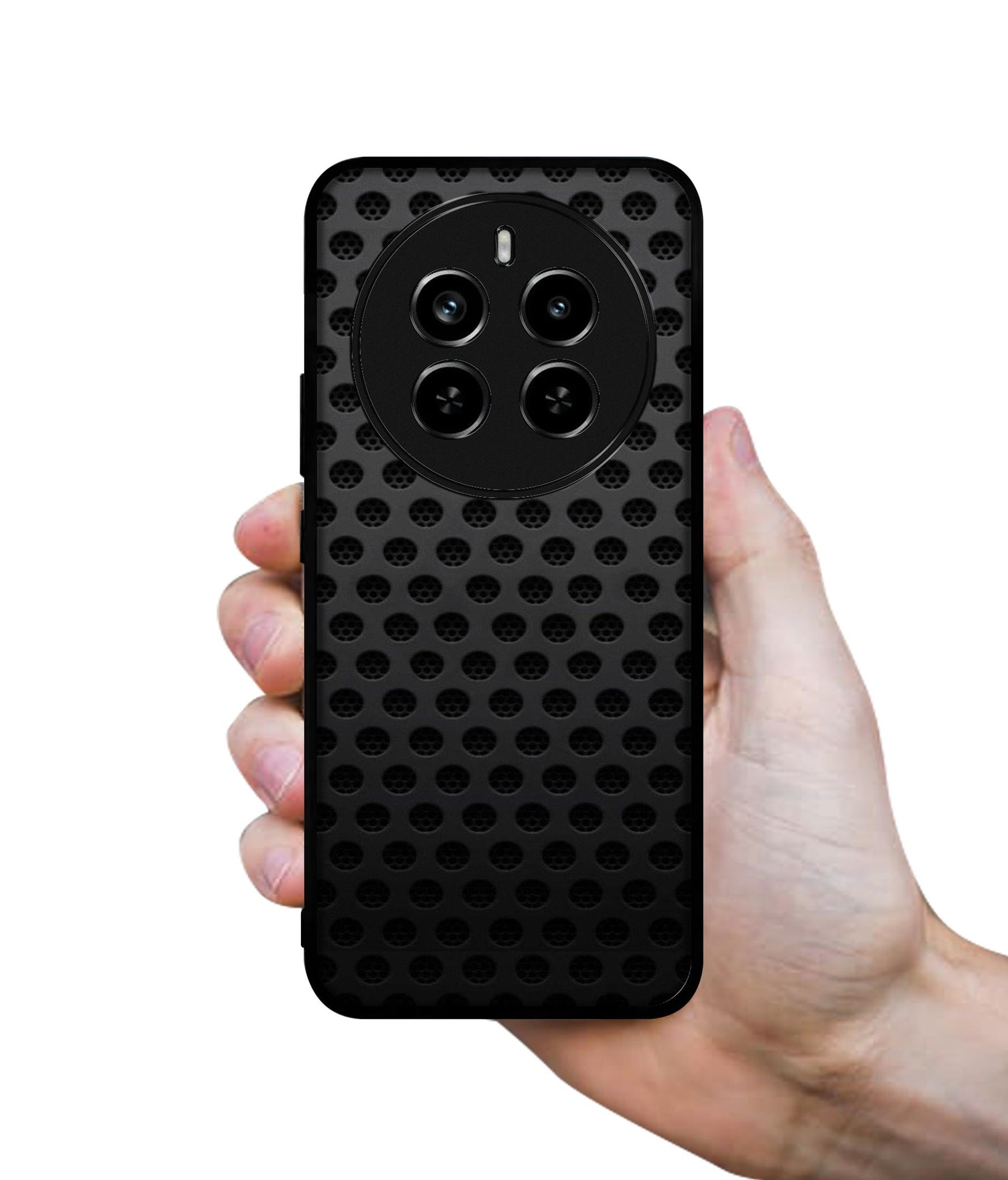 Black Circle Design Designer 2D Printed Back Case Cover for Realme P1 Pro 5G / 12 Pro 5G / 12 Pro Plus 5G