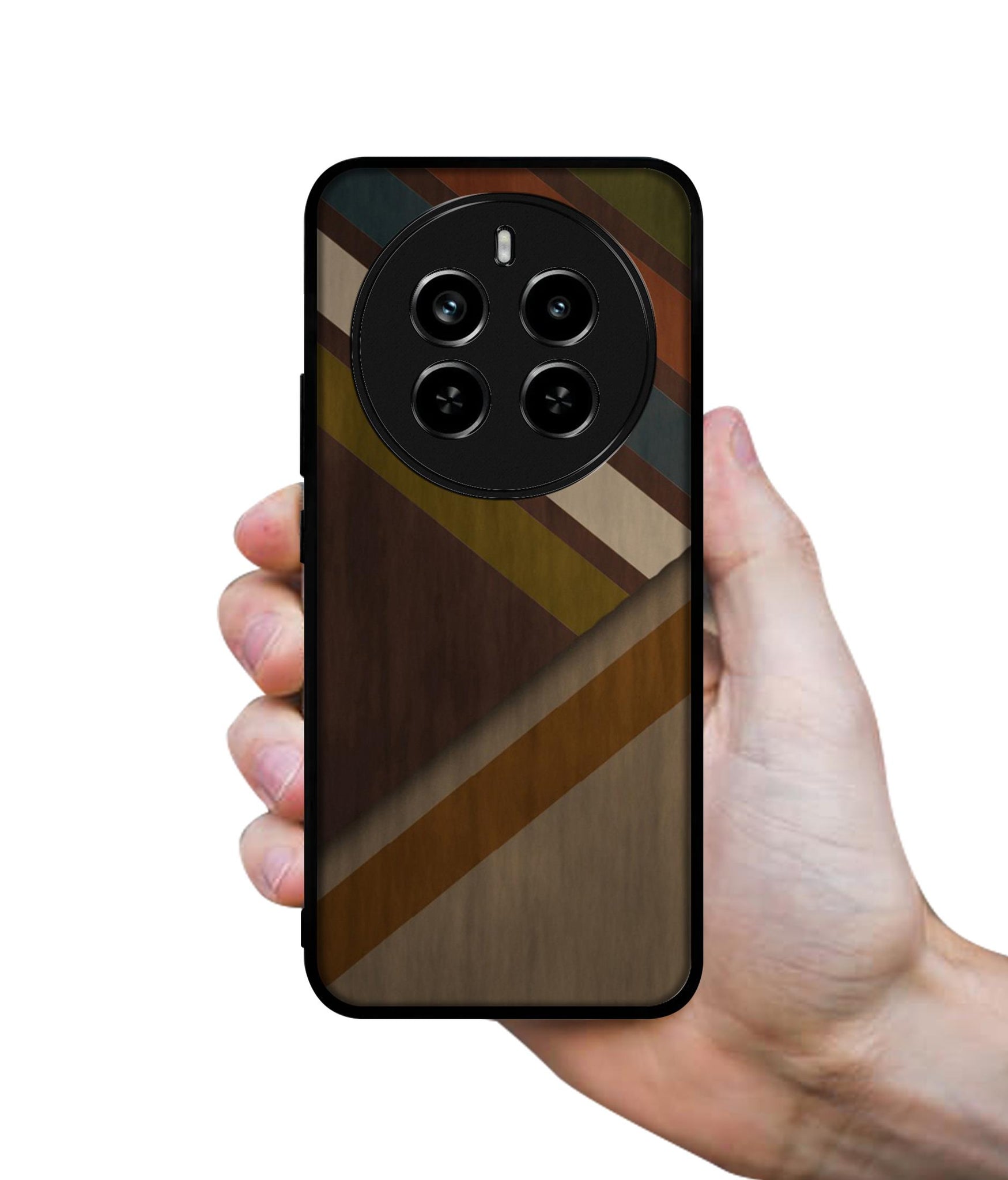 Colorful Wooden Pattern Design Designer 2D Printed Back Case Cover for Realme P1 Pro 5G / 12 Pro 5G / 12 Pro Plus 5G