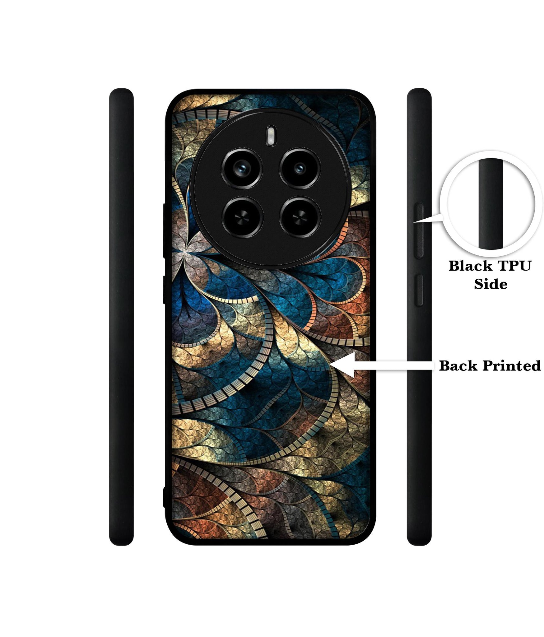 Fractional Pattern Design Designer 2D Printed Back Case Cover for Realme P1 Pro 5G / 12 Pro 5G / 12 Pro Plus 5G