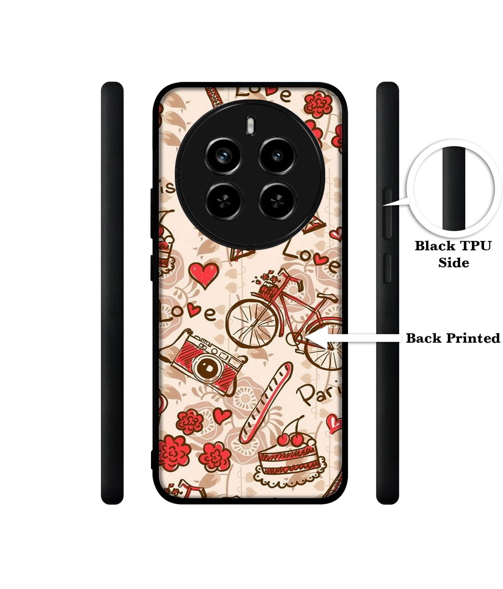 Vintage Paris Design Designer 2D Printed Back Case Cover for Realme P1 Pro 5G / 12 Pro 5G / 12 Pro Plus 5G