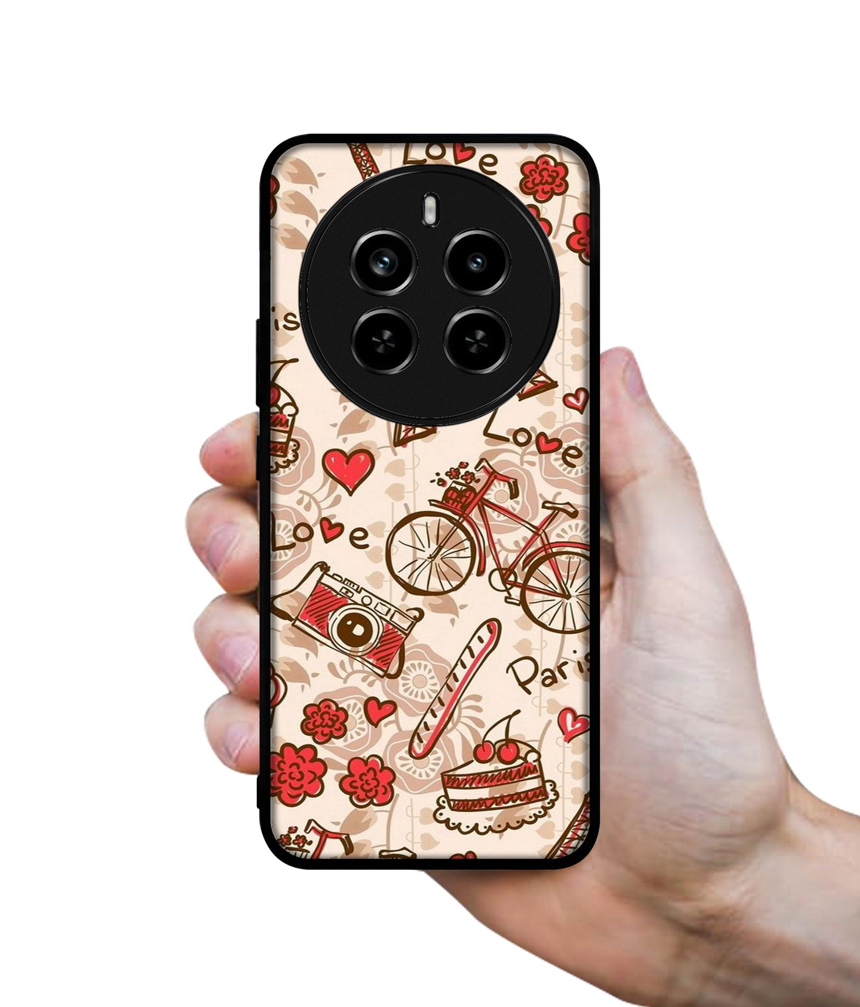 Vintage Paris Design Designer 2D Printed Back Case Cover for Realme P1 Pro 5G / 12 Pro 5G / 12 Pro Plus 5G
