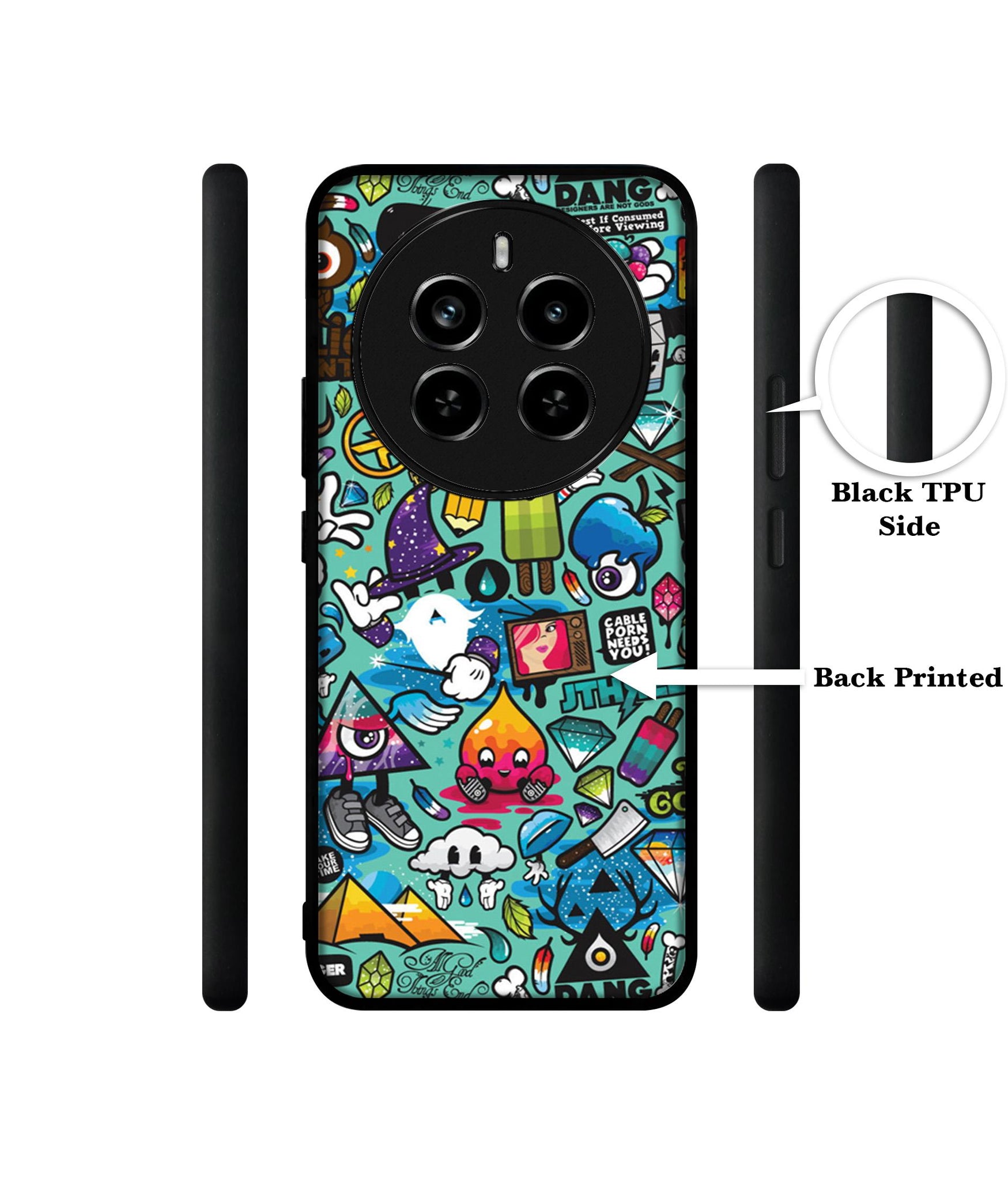 Crazy Design Designer 2D Printed Back Case Cover for Realme P1 Pro 5G / 12 Pro 5G / 12 Pro Plus 5G