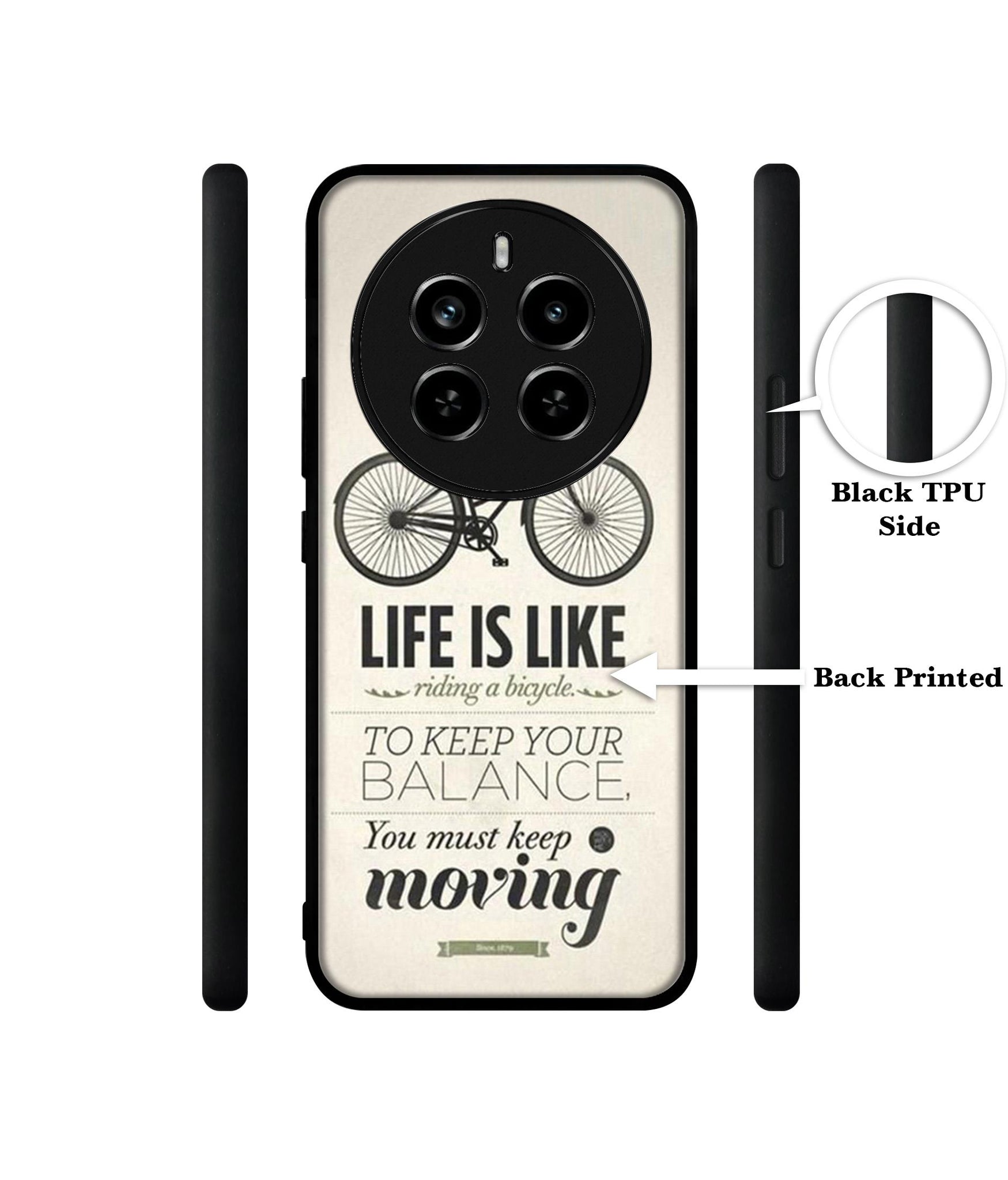 Life is Like Moving Design Designer 2D Printed Back Case Cover for Realme P1 Pro 5G / 12 Pro 5G / 12 Pro Plus 5G