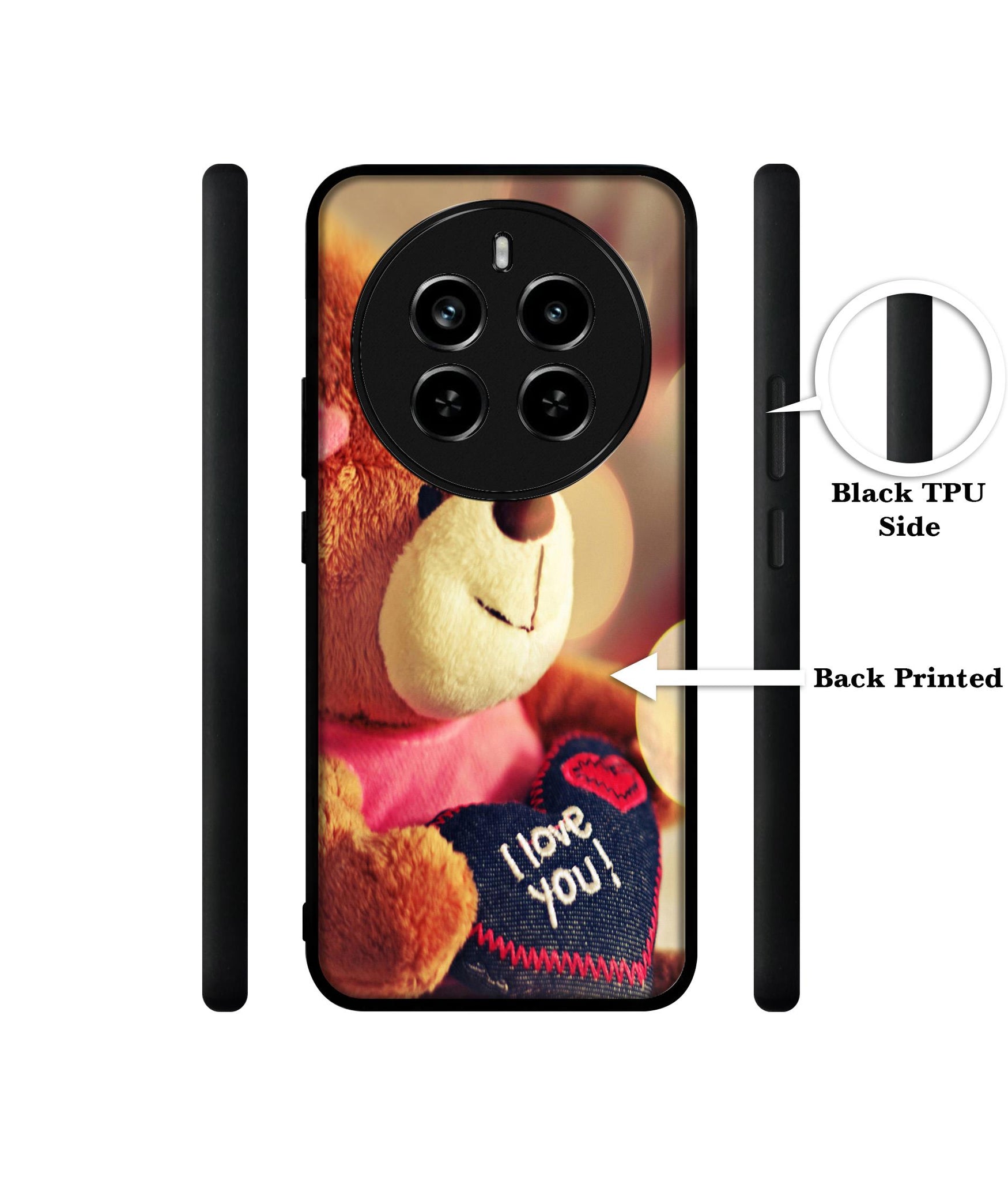 Teddy Bear Design Designer 2D Printed Back Case Cover for Realme P1 Pro 5G / 12 Pro 5G / 12 Pro Plus 5G