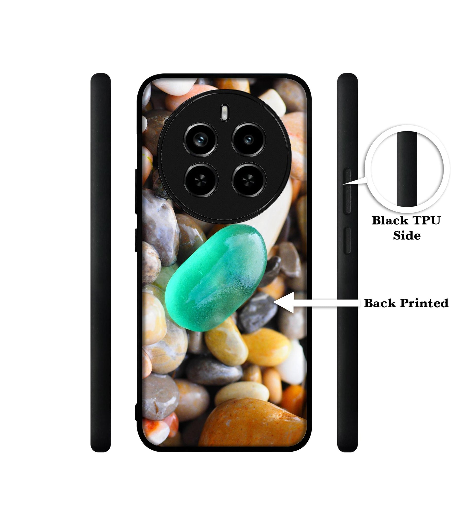 Sea Stones Design Designer 2D Printed Back Case Cover for Realme P1 Pro 5G / 12 Pro 5G / 12 Pro Plus 5G