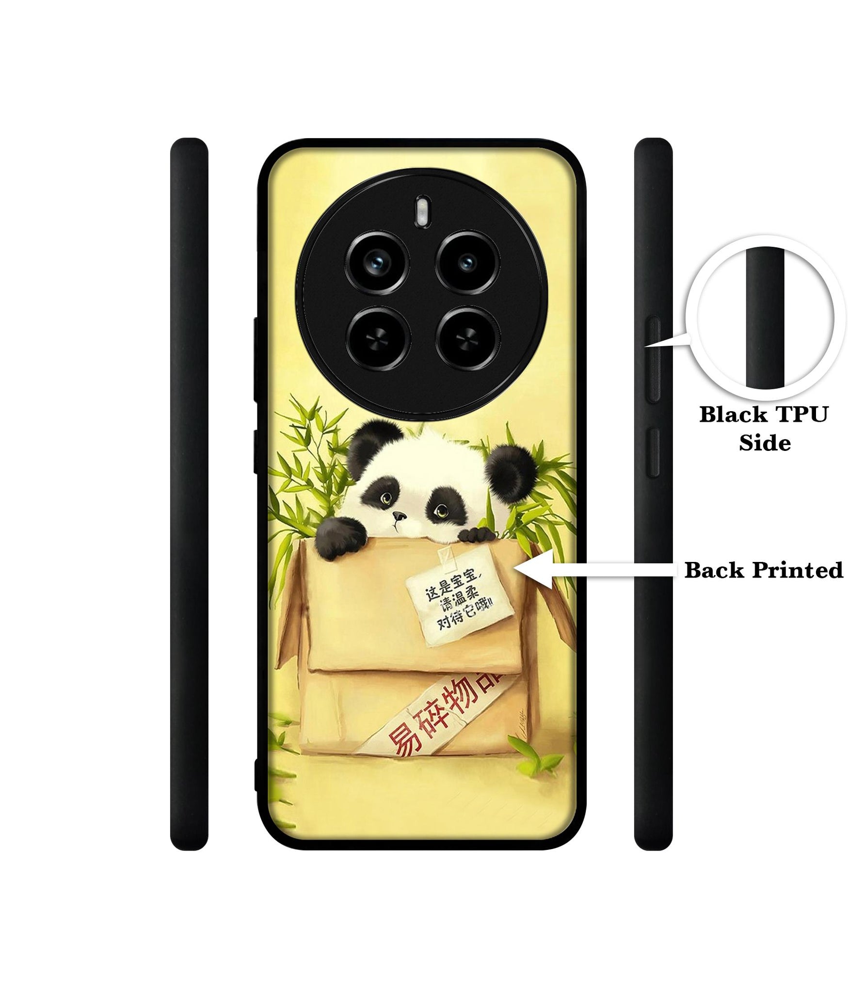 Panda In Box Design Designer 2D Printed Back Case Cover for Realme P1 Pro 5G / 12 Pro 5G / 12 Pro Plus 5G