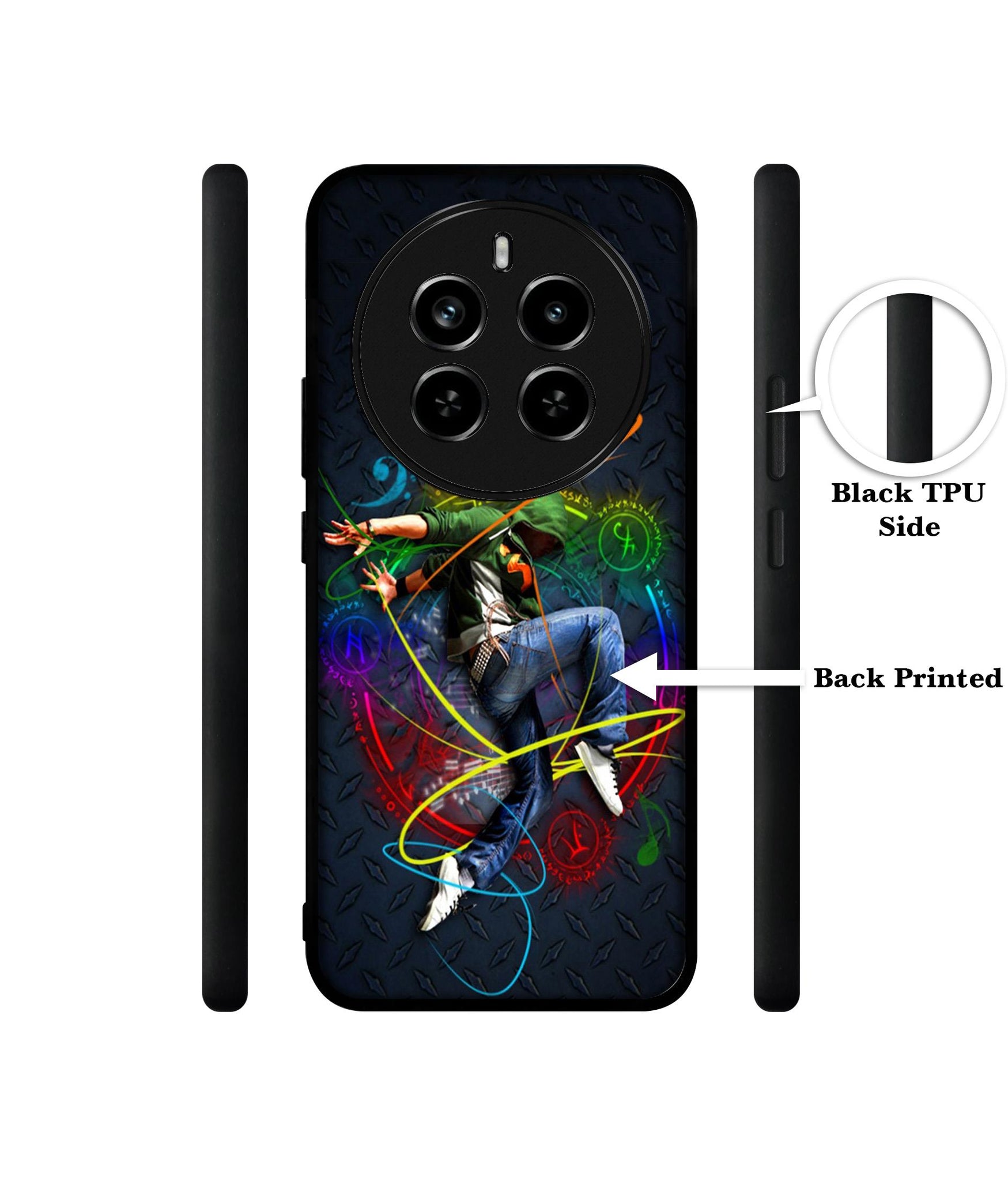 Boy With Music Design Designer 2D Printed Back Case Cover for Realme P1 Pro 5G / 12 Pro 5G / 12 Pro Plus 5G