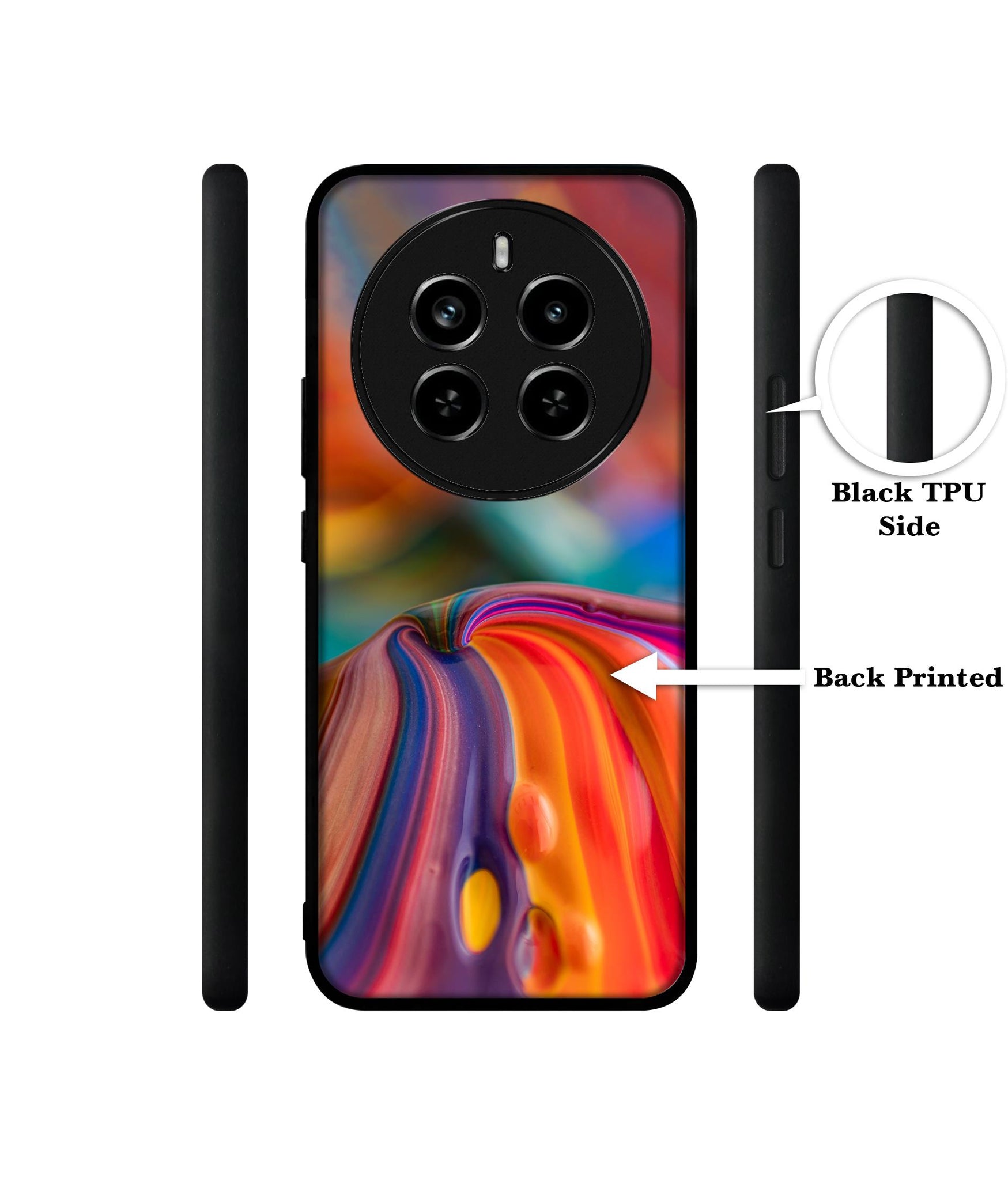 Rainbow Colors Designer 2D Printed Back Case Cover for Realme P1 Pro 5G / 12 Pro 5G / 12 Pro Plus 5G