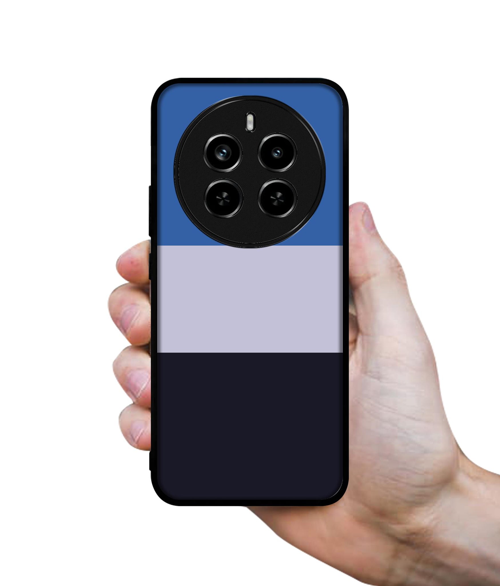 Three Color Stripes Design Designer 2D Printed Back Case Cover for Realme P1 Pro 5G / 12 Pro 5G / 12 Pro Plus 5G