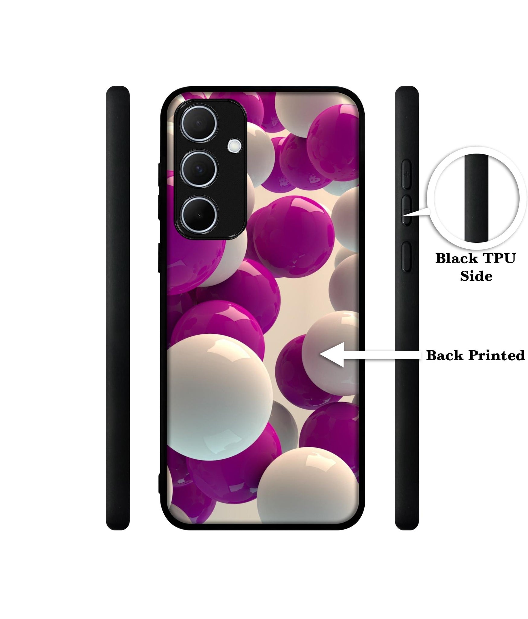 3D Balloons Design Designer 2D Printed Back Case Cover for Samsung Galaxy A35 5G