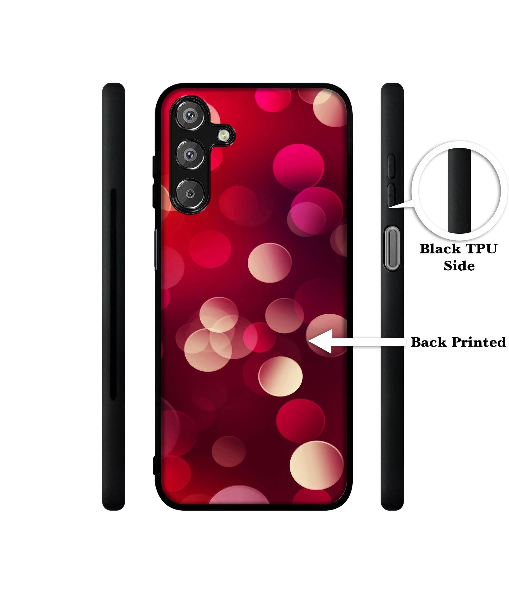 3D Circles Design Designer 2D Printed Back Case Cover for Samsung Galaxy F15 5G / M15 5G